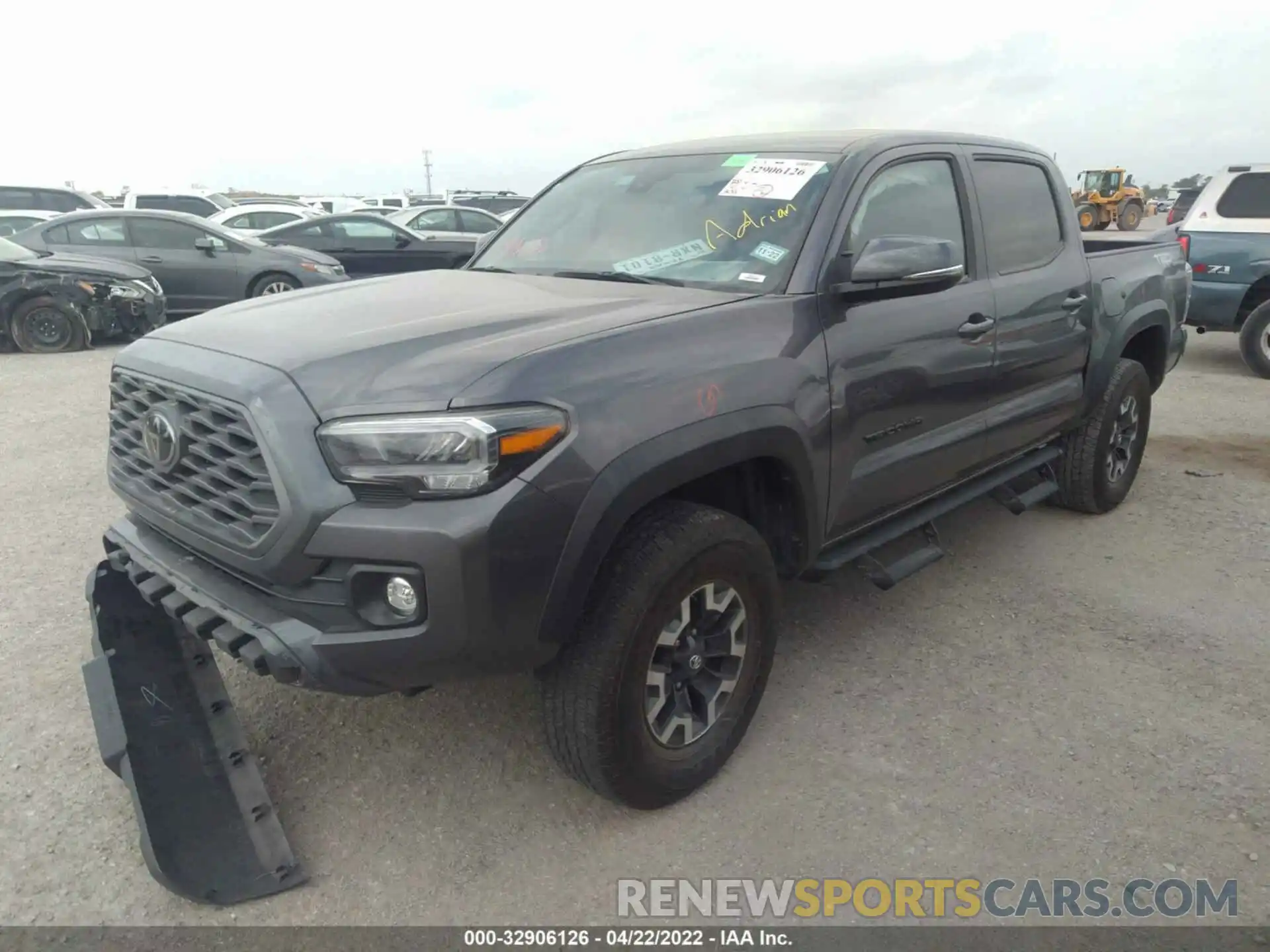 2 Photograph of a damaged car 5TFCZ5AN2MX250816 TOYOTA TACOMA 4WD 2021