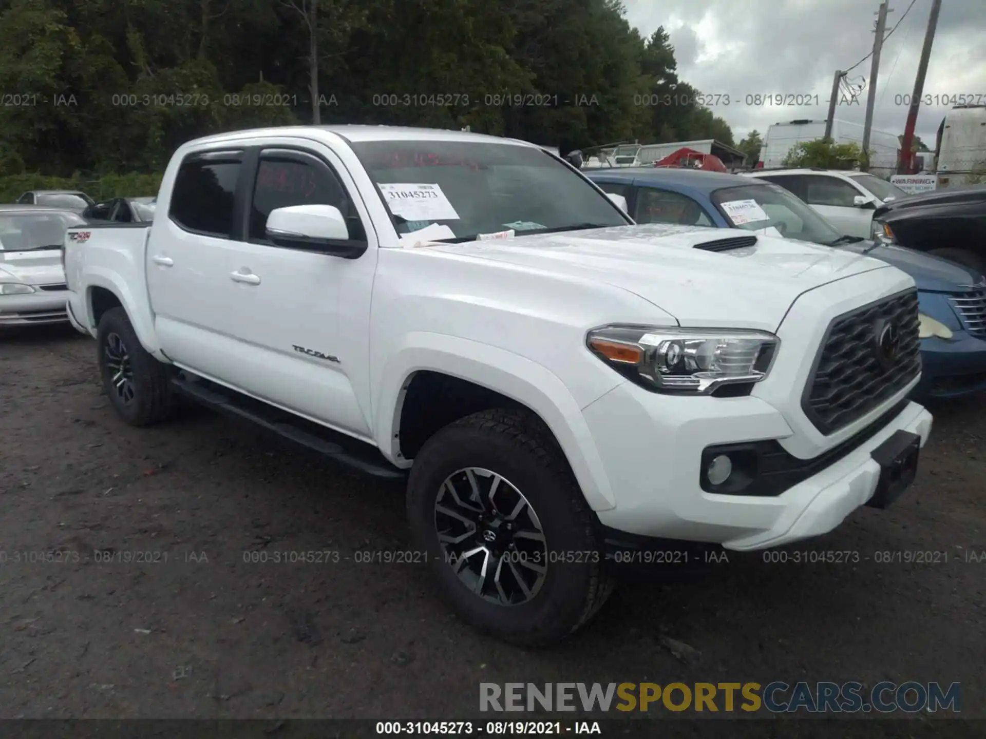 1 Photograph of a damaged car 5TFCZ5AN2MX251822 TOYOTA TACOMA 4WD 2021