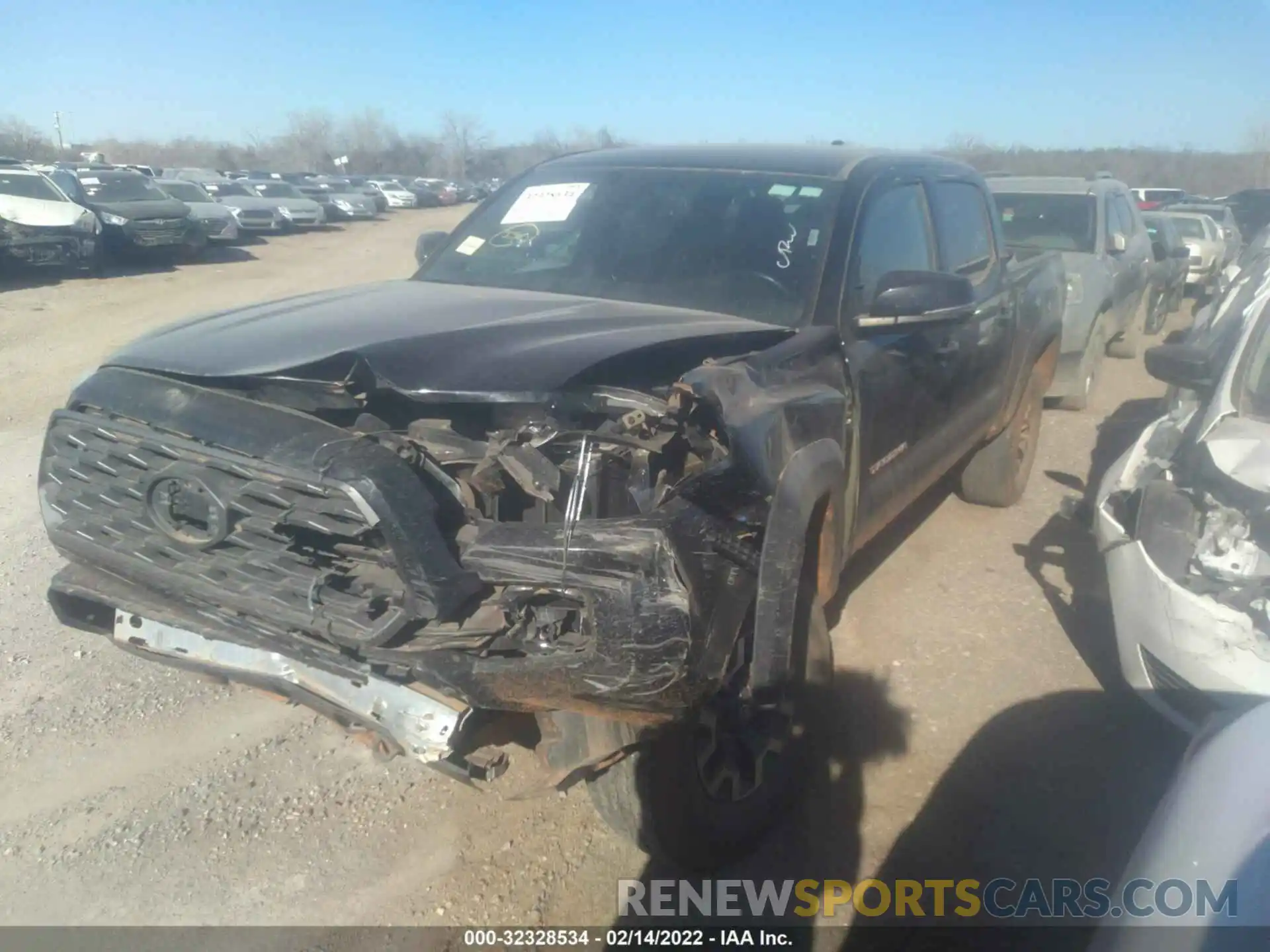 2 Photograph of a damaged car 5TFCZ5AN2MX258785 TOYOTA TACOMA 4WD 2021