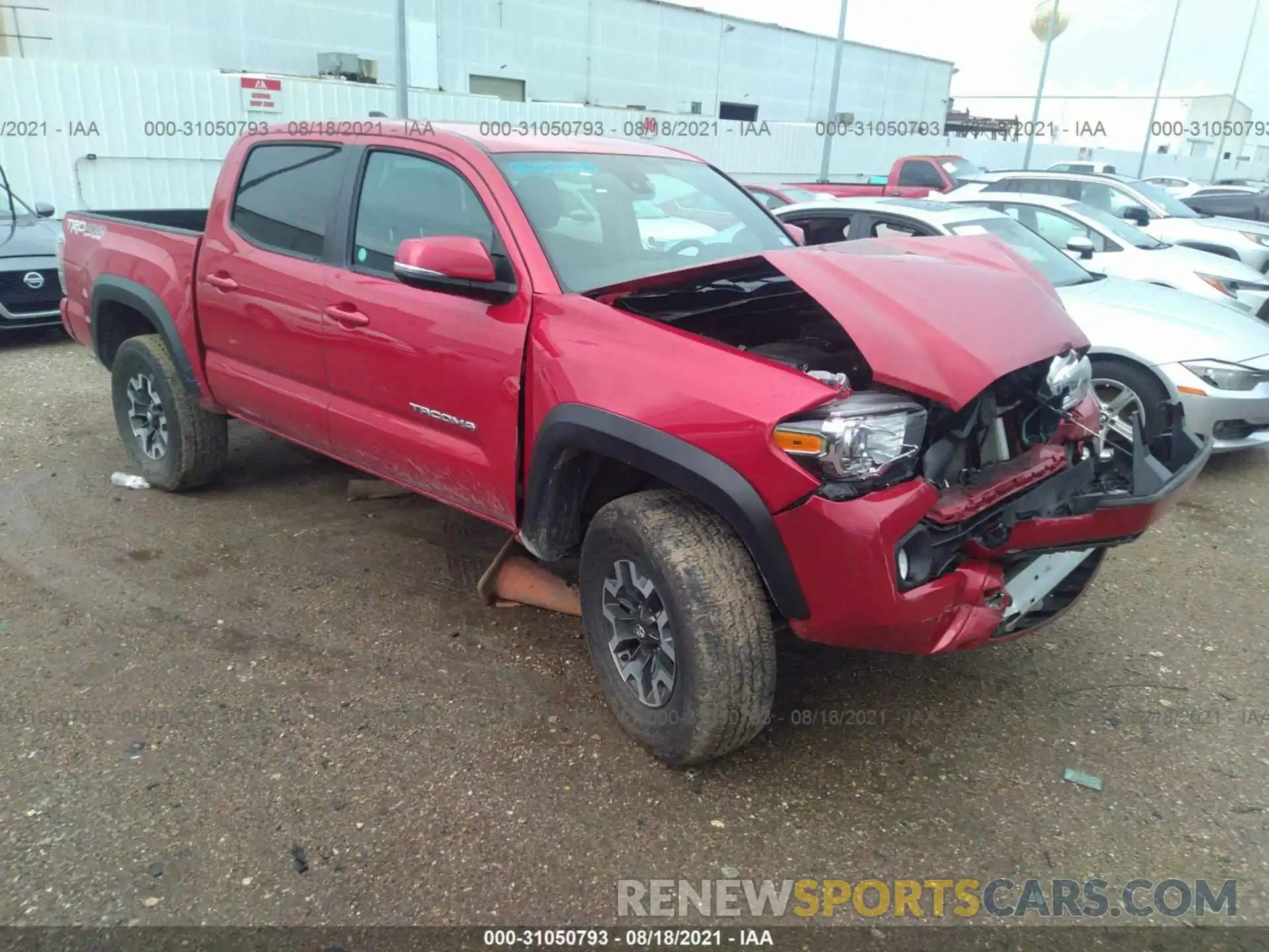 1 Photograph of a damaged car 5TFCZ5AN2MX259483 TOYOTA TACOMA 4WD 2021