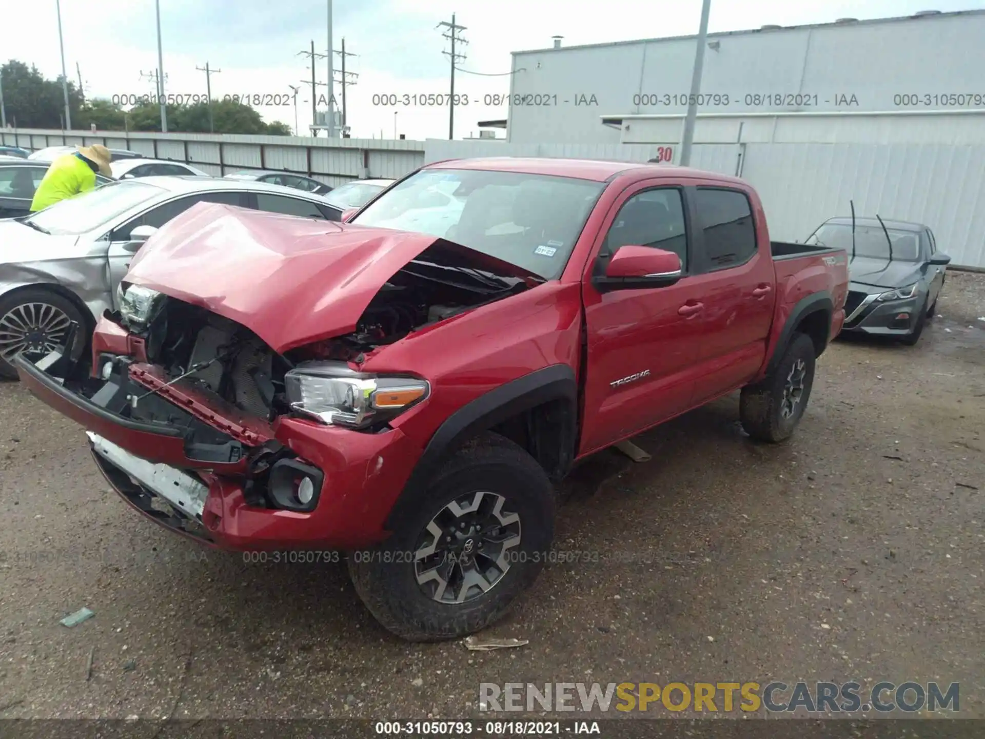 2 Фотография поврежденного автомобиля 5TFCZ5AN2MX259483 TOYOTA TACOMA 4WD 2021