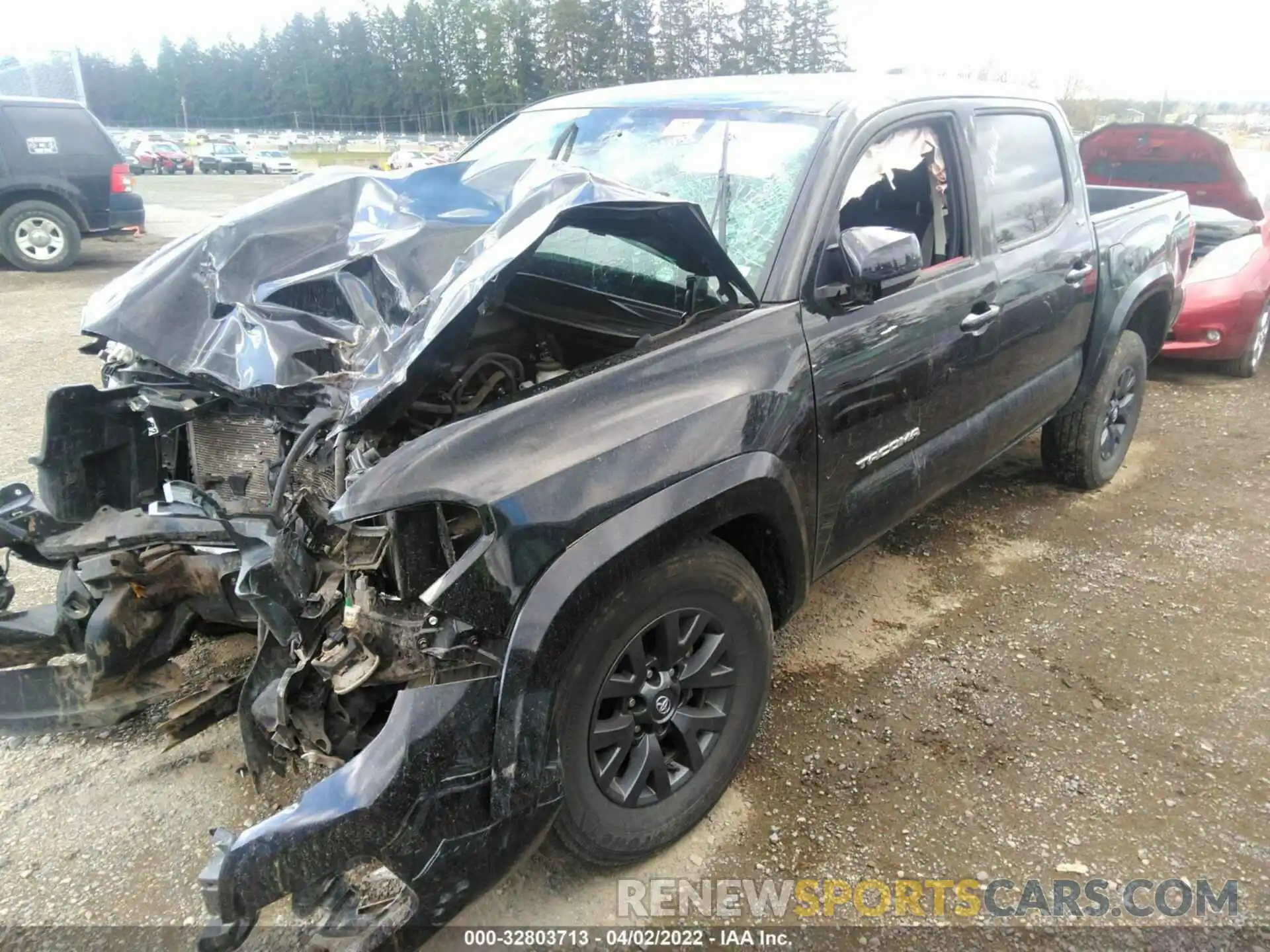 2 Photograph of a damaged car 5TFCZ5AN2MX264523 TOYOTA TACOMA 4WD 2021