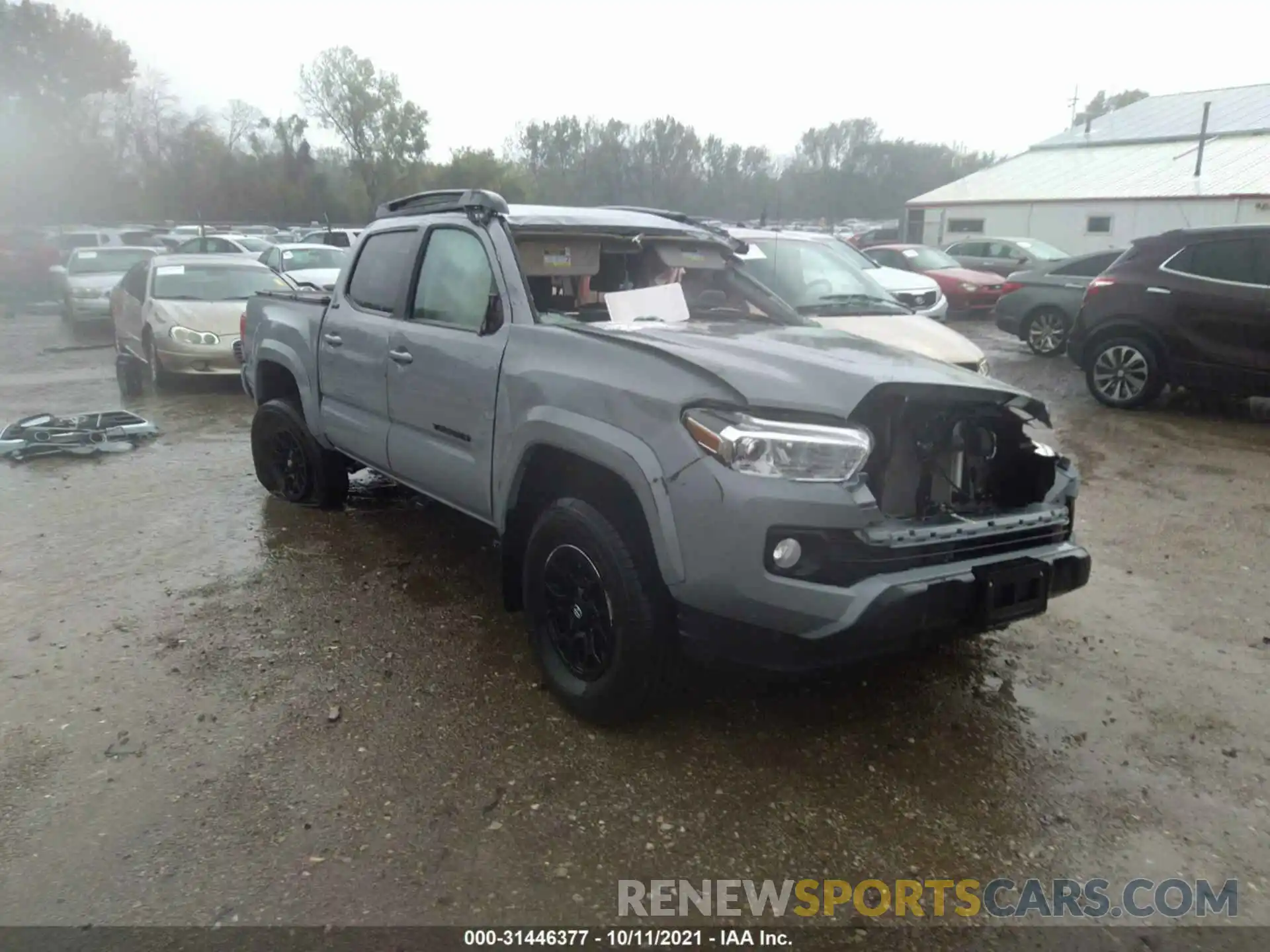 1 Photograph of a damaged car 5TFCZ5AN2MX266210 TOYOTA TACOMA 4WD 2021