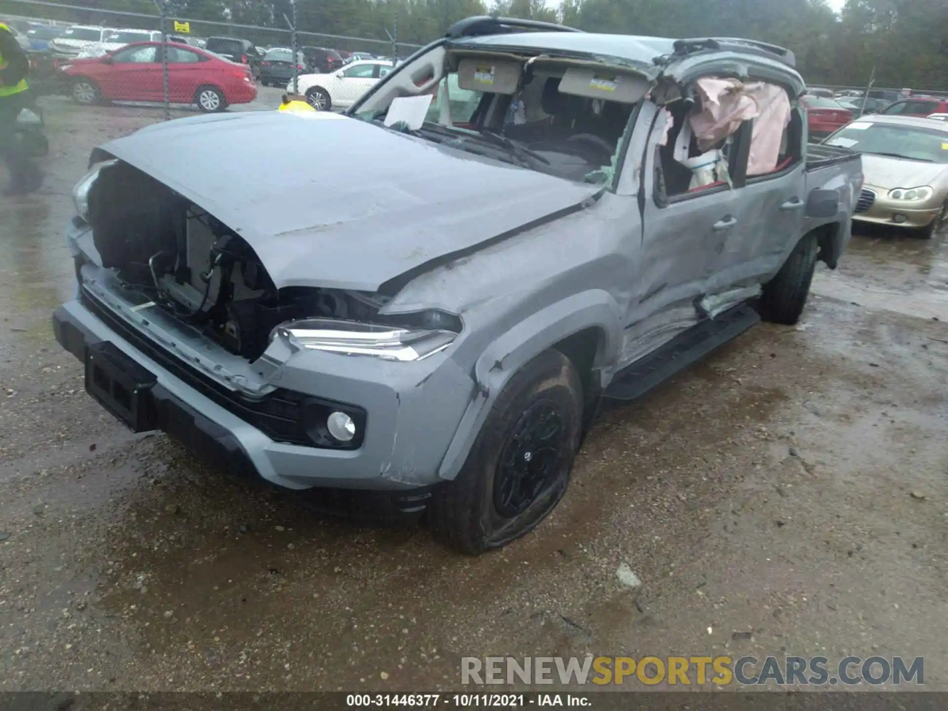 6 Фотография поврежденного автомобиля 5TFCZ5AN2MX266210 TOYOTA TACOMA 4WD 2021