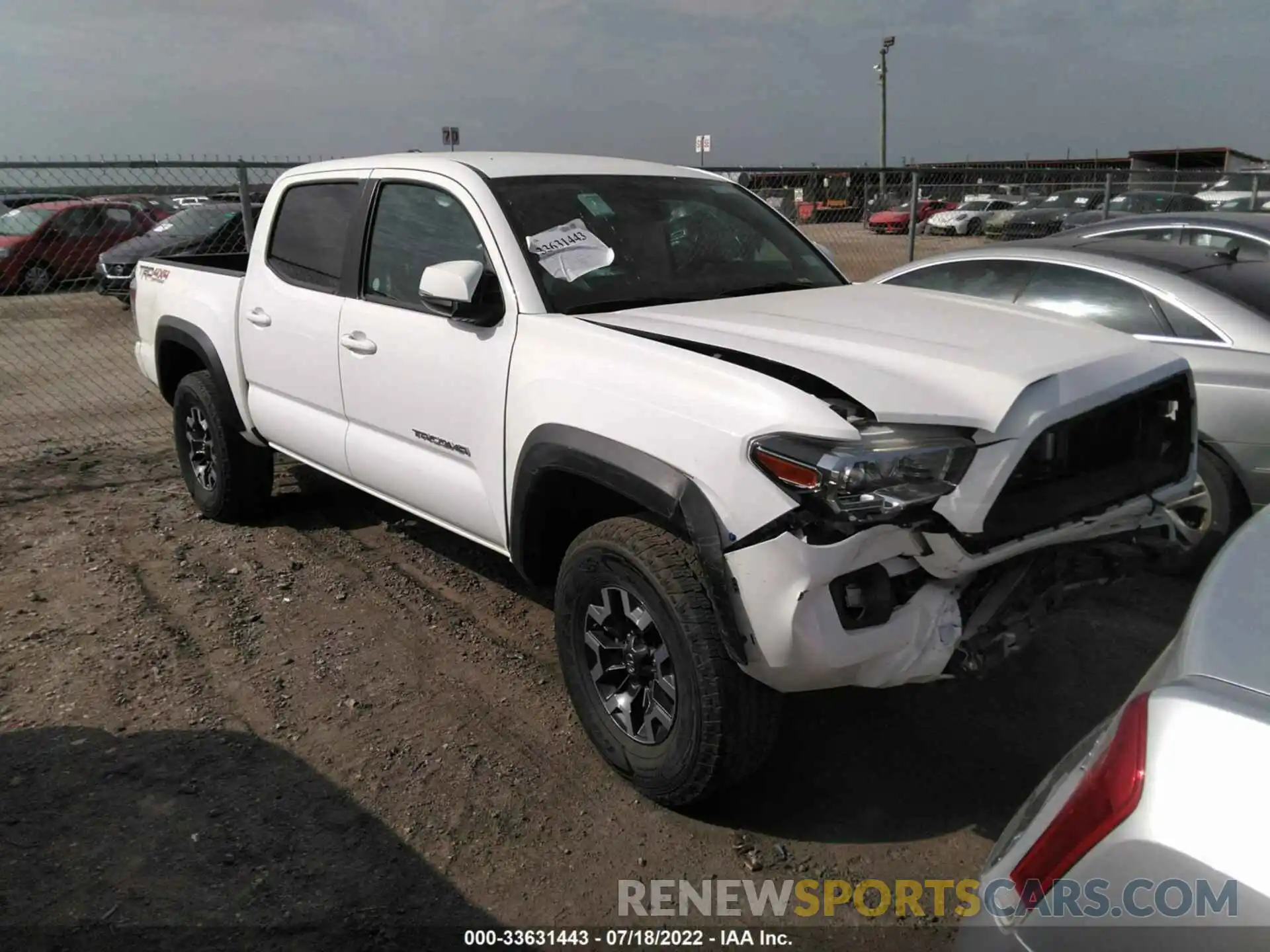 1 Photograph of a damaged car 5TFCZ5AN2MX269334 TOYOTA TACOMA 4WD 2021