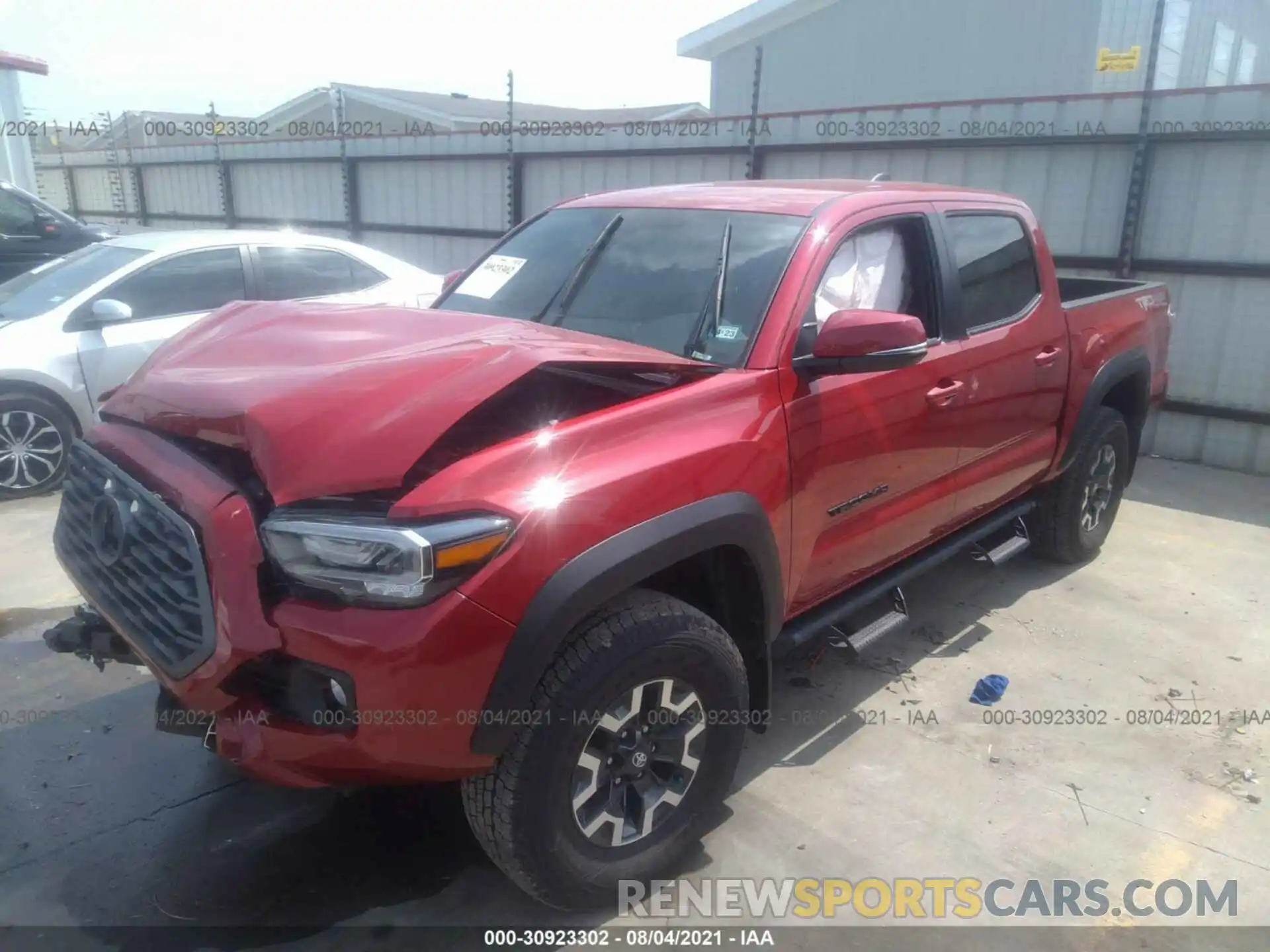 2 Фотография поврежденного автомобиля 5TFCZ5AN2MX271438 TOYOTA TACOMA 4WD 2021