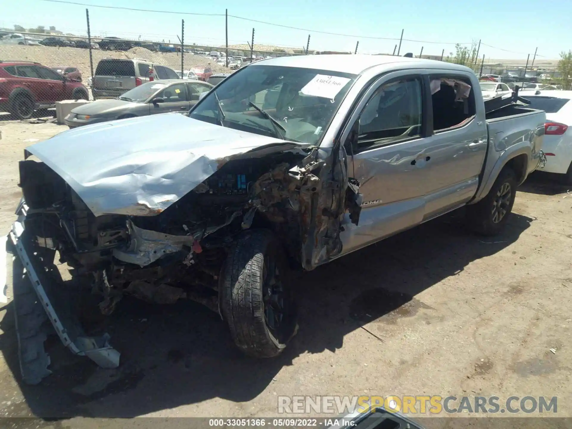 2 Photograph of a damaged car 5TFCZ5AN2MX275862 TOYOTA TACOMA 4WD 2021