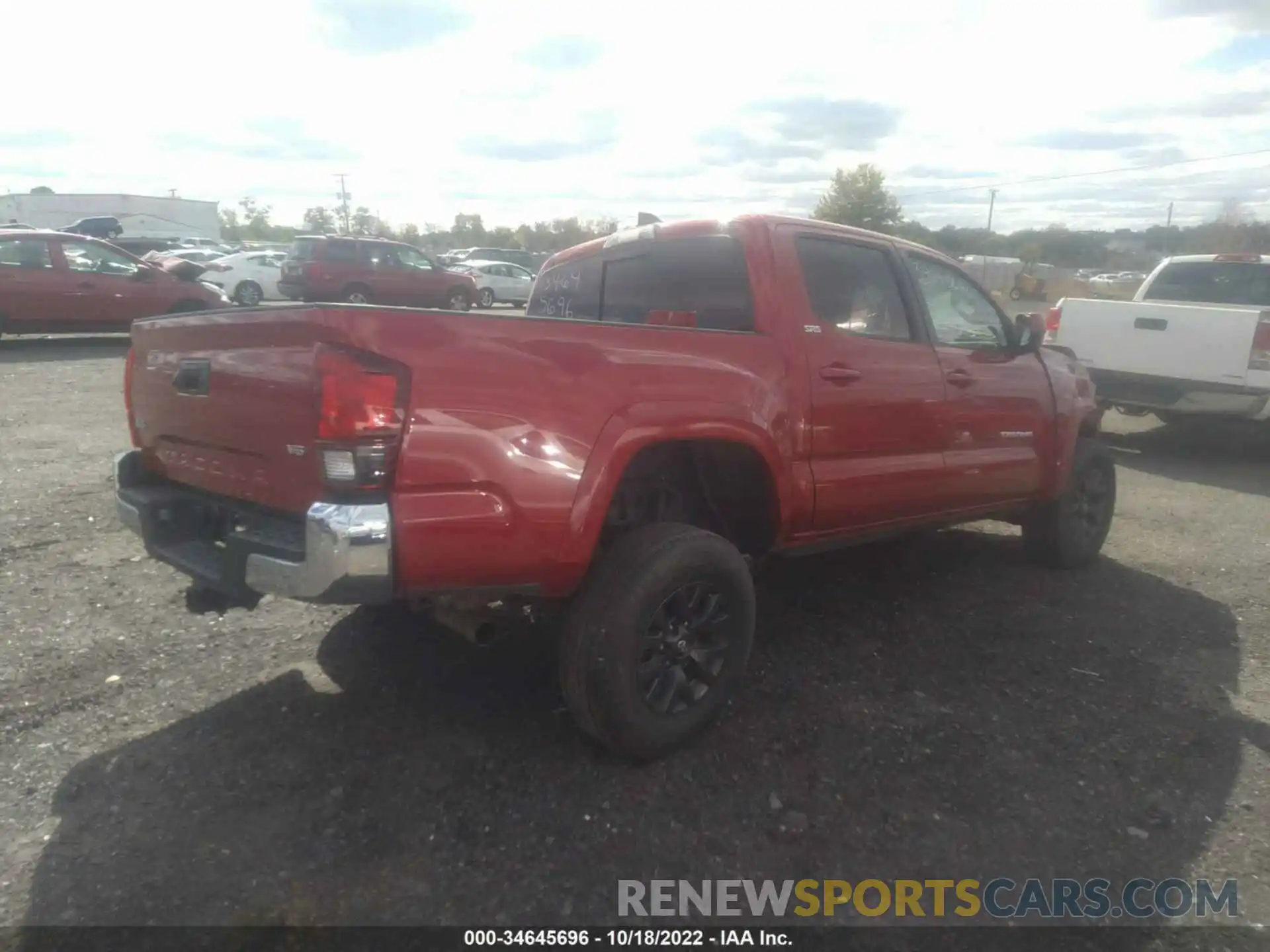 4 Фотография поврежденного автомобиля 5TFCZ5AN2MX276008 TOYOTA TACOMA 4WD 2021