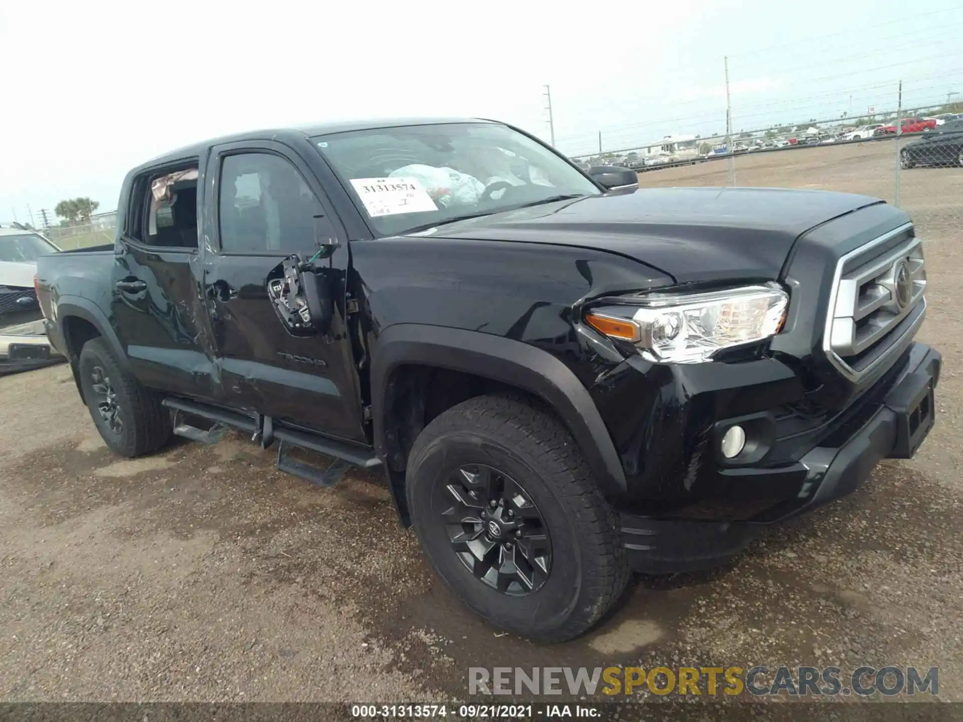 1 Photograph of a damaged car 5TFCZ5AN2MX281399 TOYOTA TACOMA 4WD 2021