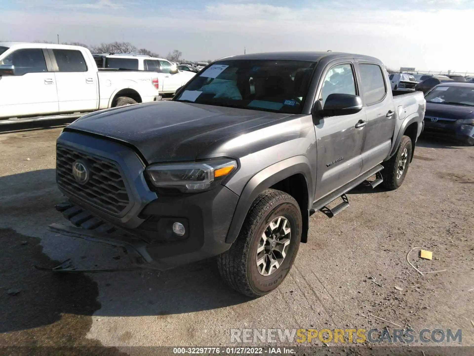 2 Photograph of a damaged car 5TFCZ5AN3MX245611 TOYOTA TACOMA 4WD 2021