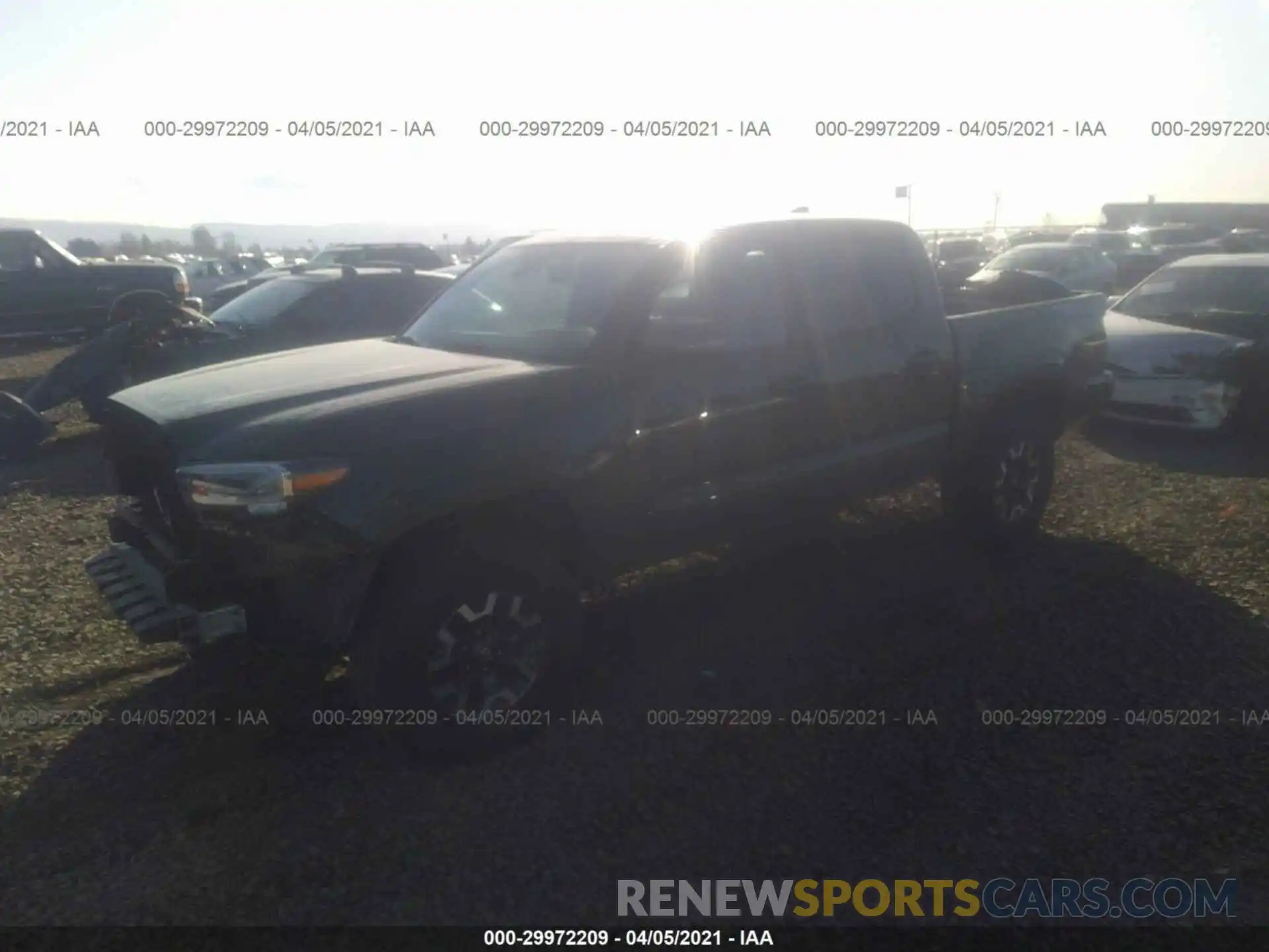 2 Photograph of a damaged car 5TFCZ5AN3MX246323 TOYOTA TACOMA 4WD 2021