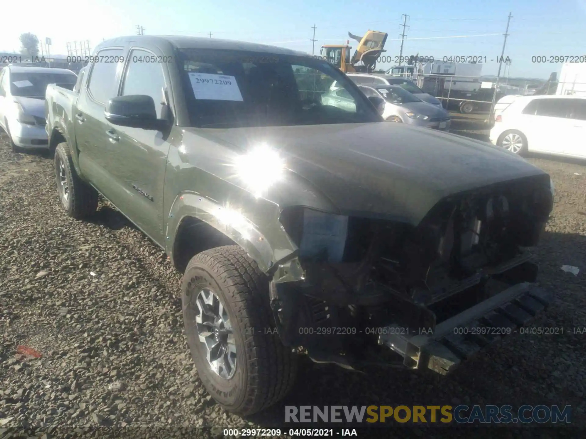 6 Фотография поврежденного автомобиля 5TFCZ5AN3MX246323 TOYOTA TACOMA 4WD 2021