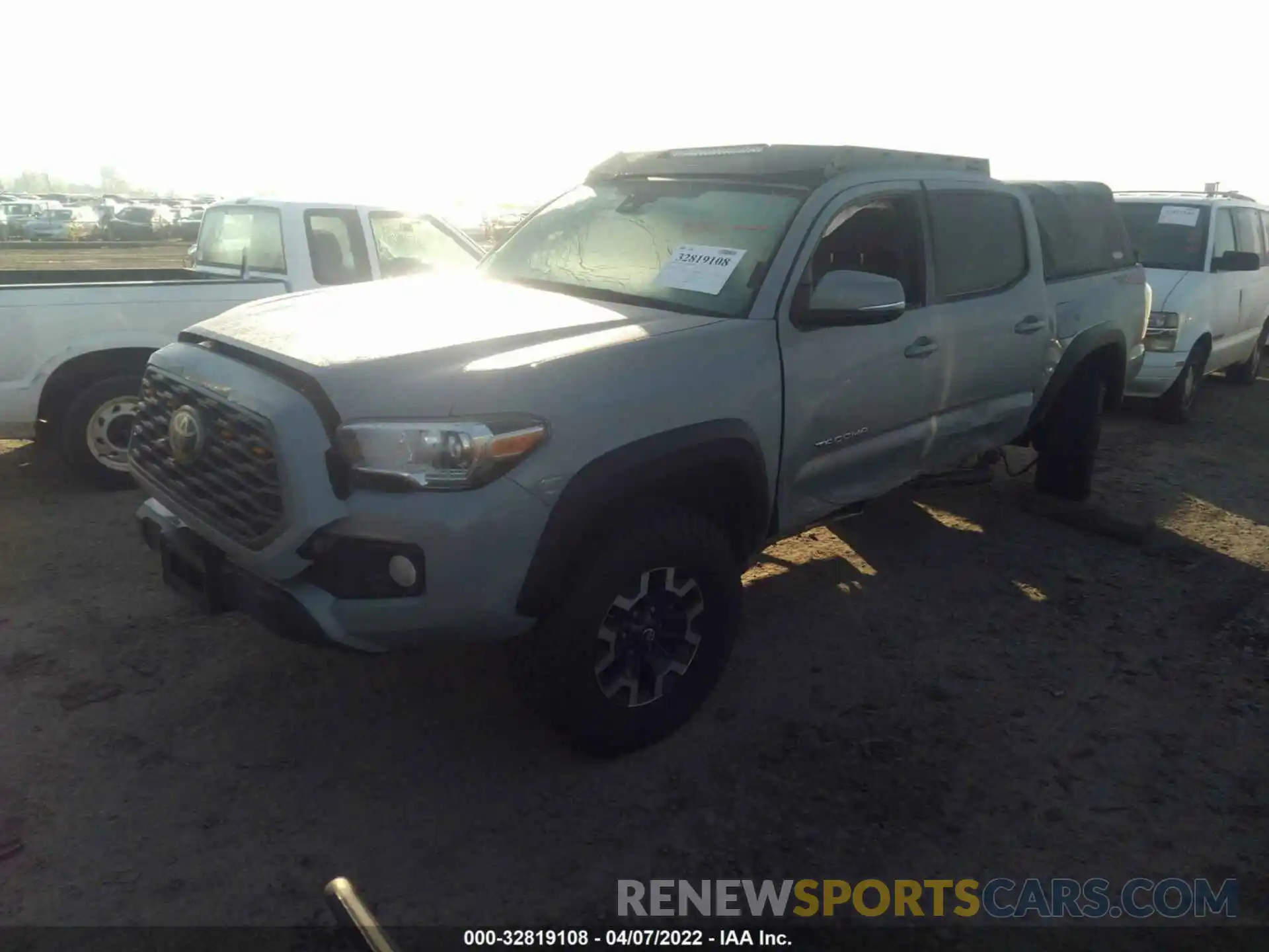 2 Photograph of a damaged car 5TFCZ5AN3MX254020 TOYOTA TACOMA 4WD 2021