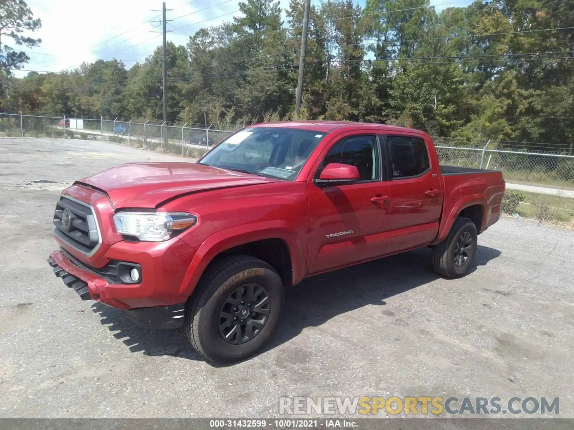 2 Photograph of a damaged car 5TFCZ5AN3MX266927 TOYOTA TACOMA 4WD 2021