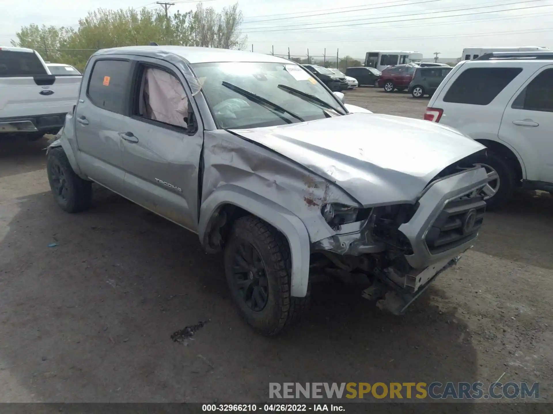 1 Photograph of a damaged car 5TFCZ5AN3MX267124 TOYOTA TACOMA 4WD 2021