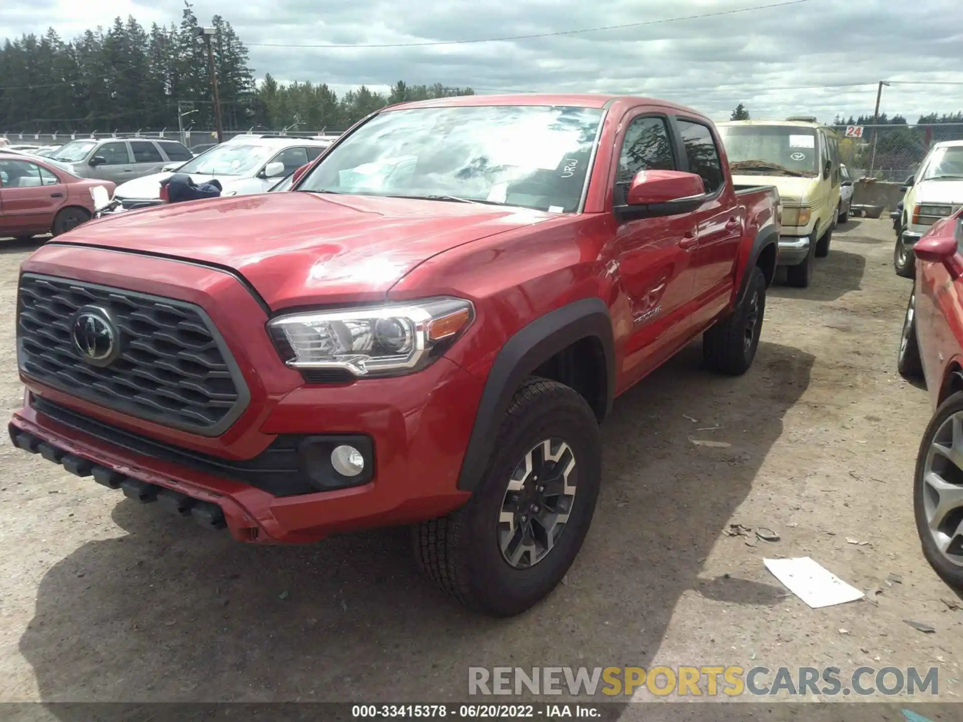 2 Photograph of a damaged car 5TFCZ5AN3MX267608 TOYOTA TACOMA 4WD 2021