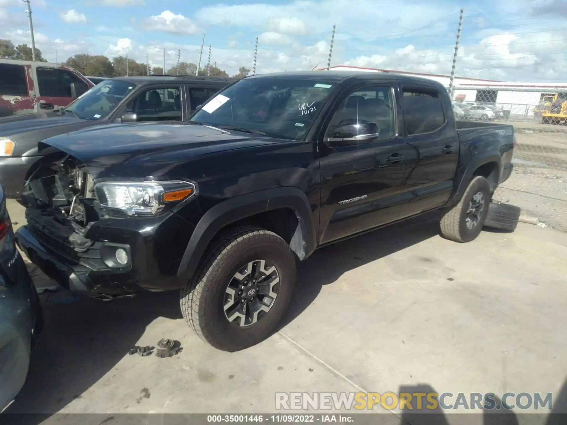 2 Фотография поврежденного автомобиля 5TFCZ5AN3MX269987 TOYOTA TACOMA 4WD 2021