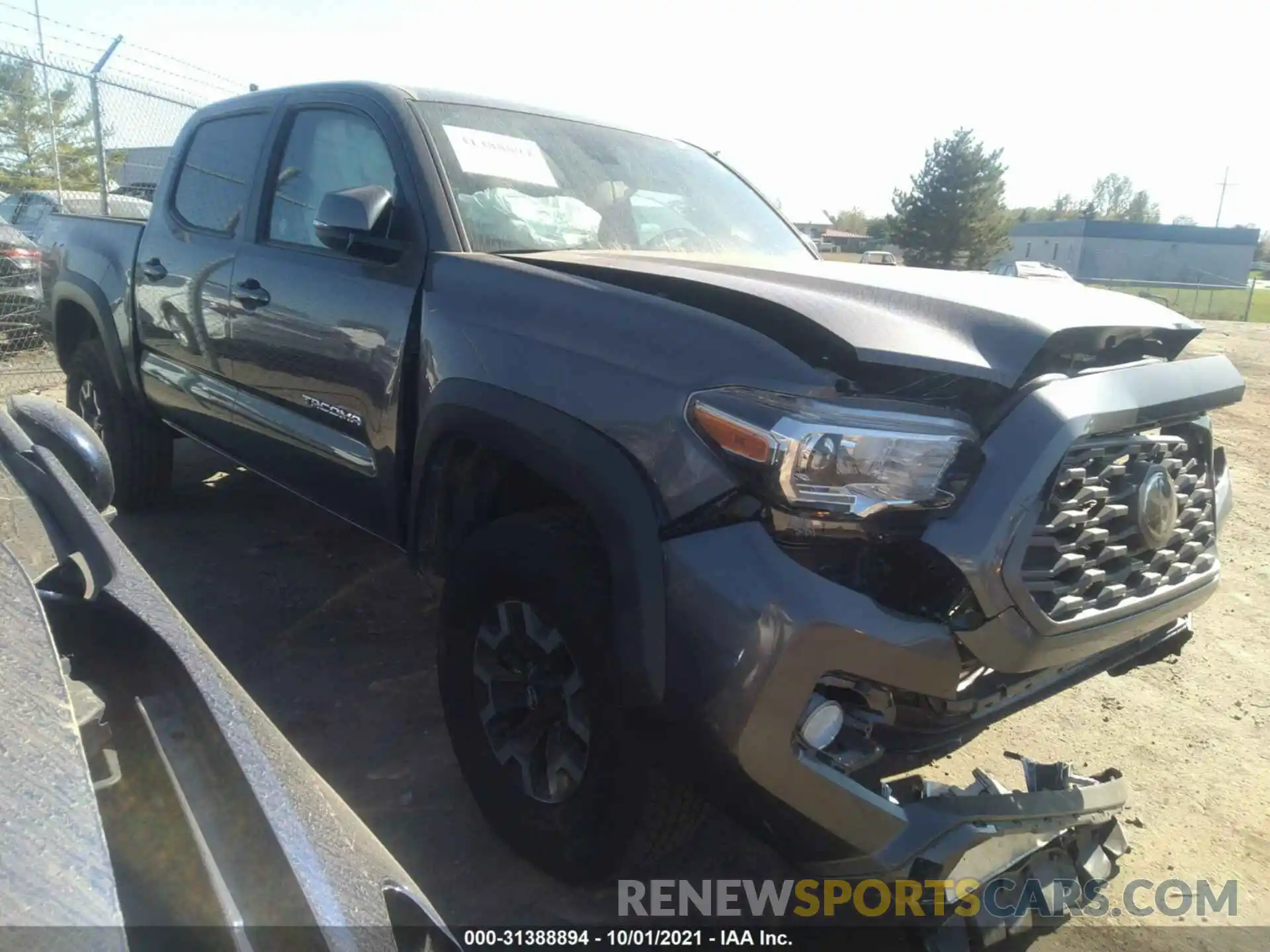 1 Photograph of a damaged car 5TFCZ5AN3MX273103 TOYOTA TACOMA 4WD 2021