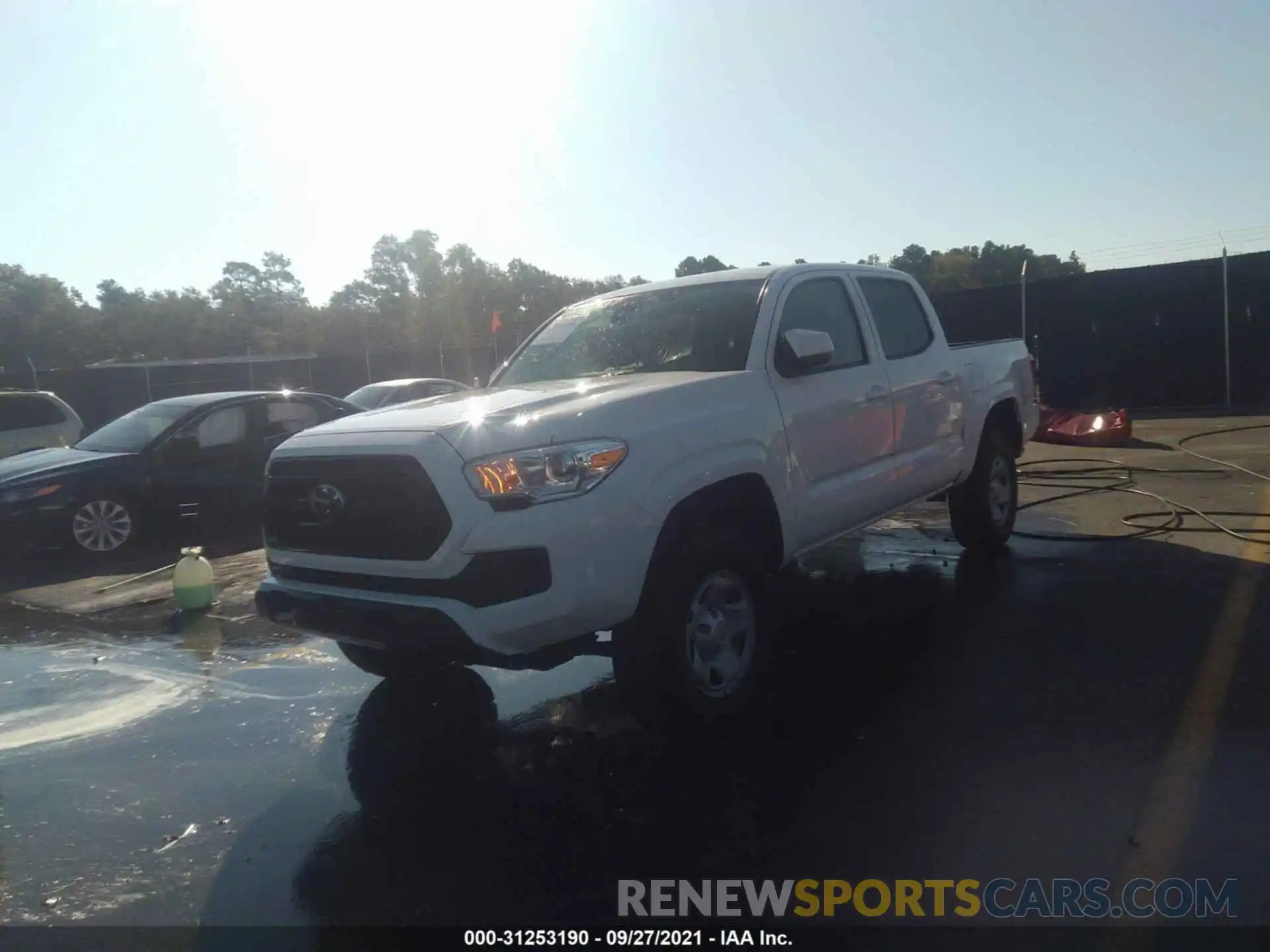 2 Photograph of a damaged car 5TFCZ5AN3MX274686 TOYOTA TACOMA 4WD 2021