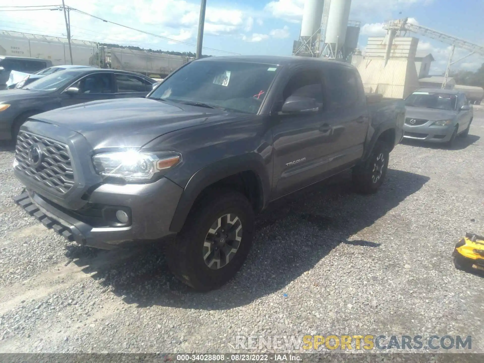 2 Photograph of a damaged car 5TFCZ5AN4MX244516 TOYOTA TACOMA 4WD 2021