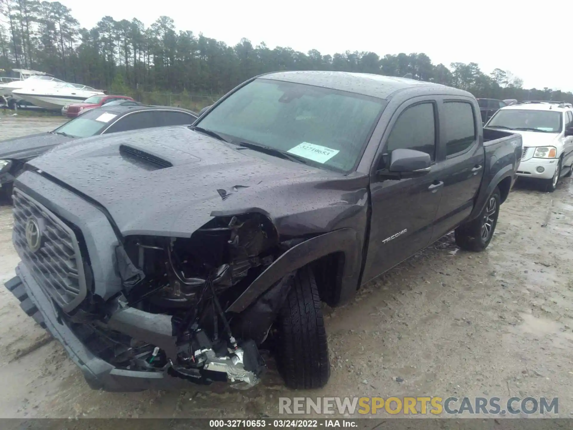 2 Photograph of a damaged car 5TFCZ5AN4MX248047 TOYOTA TACOMA 4WD 2021