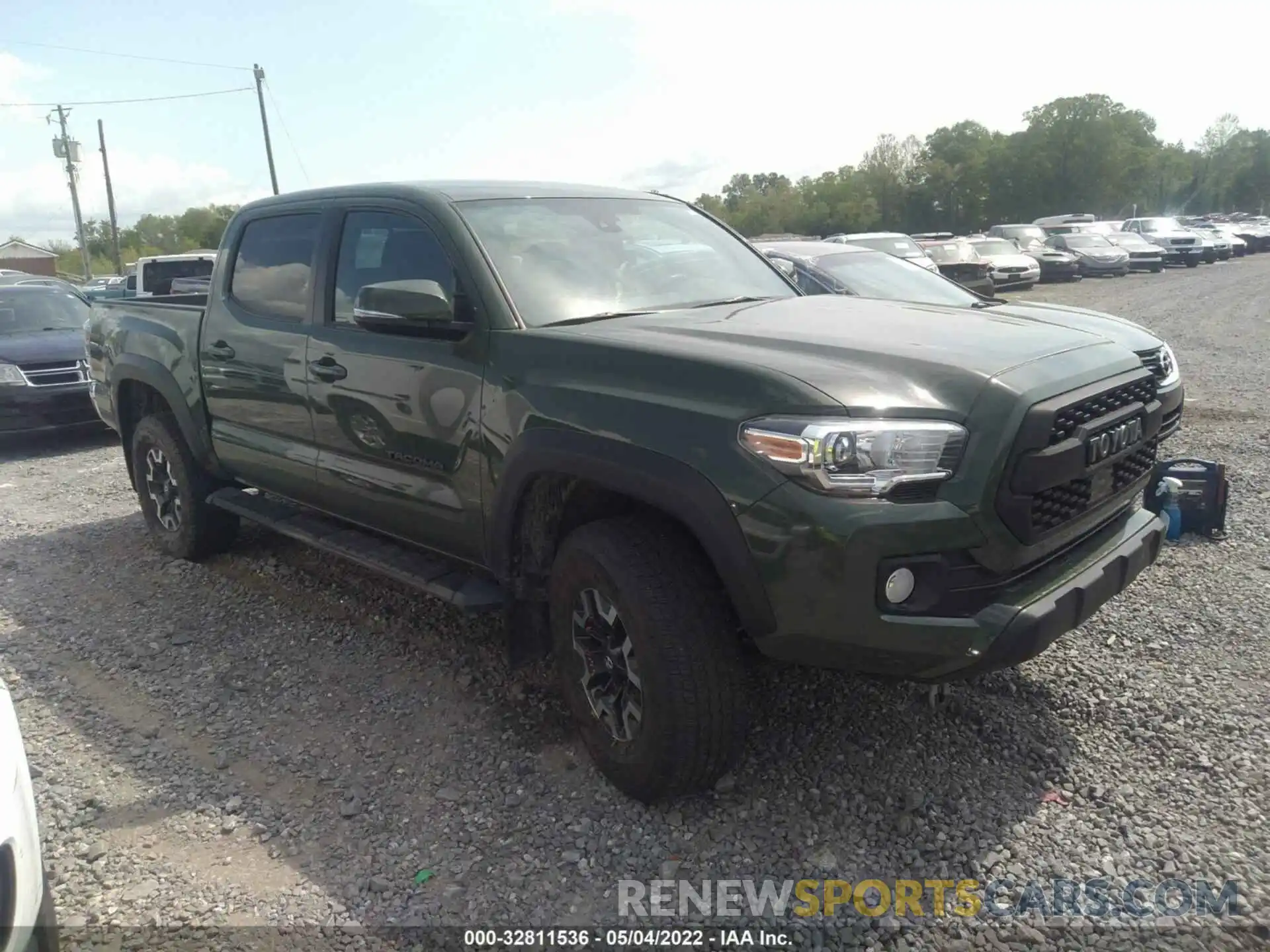 1 Photograph of a damaged car 5TFCZ5AN4MX256116 TOYOTA TACOMA 4WD 2021