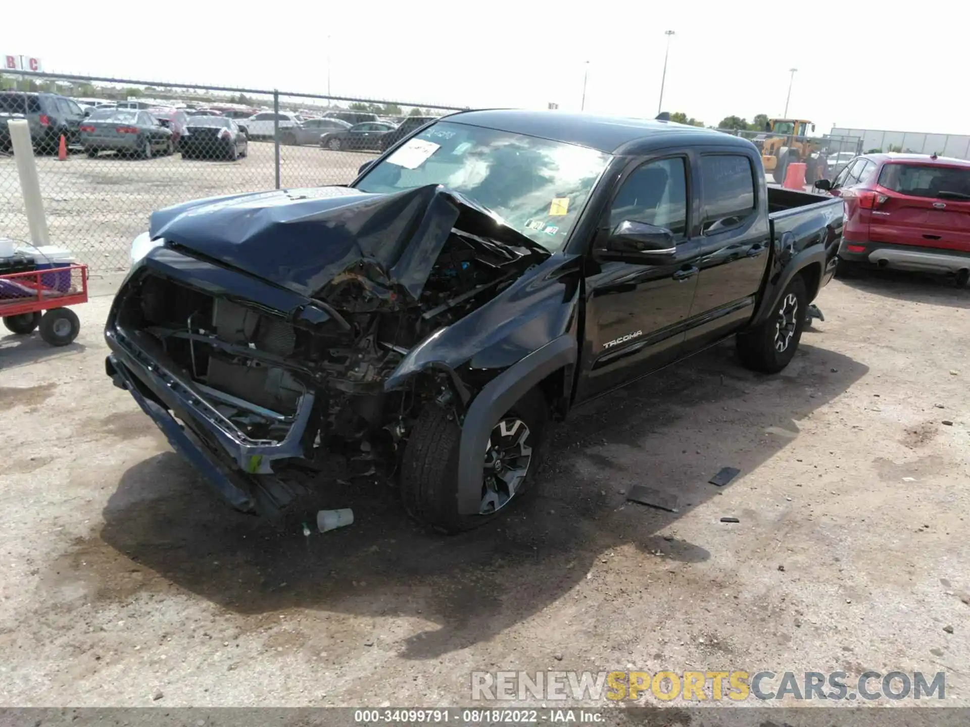 2 Photograph of a damaged car 5TFCZ5AN4MX264443 TOYOTA TACOMA 4WD 2021