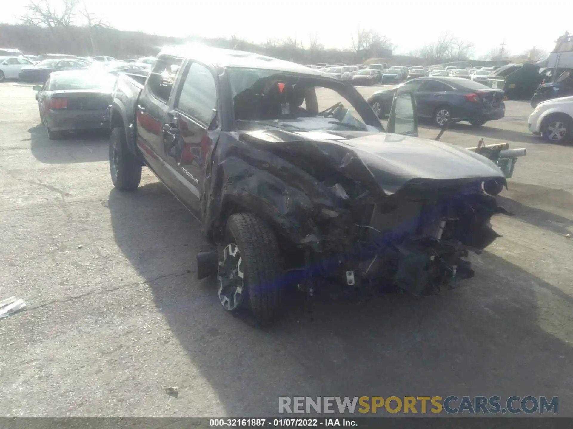 1 Photograph of a damaged car 5TFCZ5AN4MX267178 TOYOTA TACOMA 4WD 2021