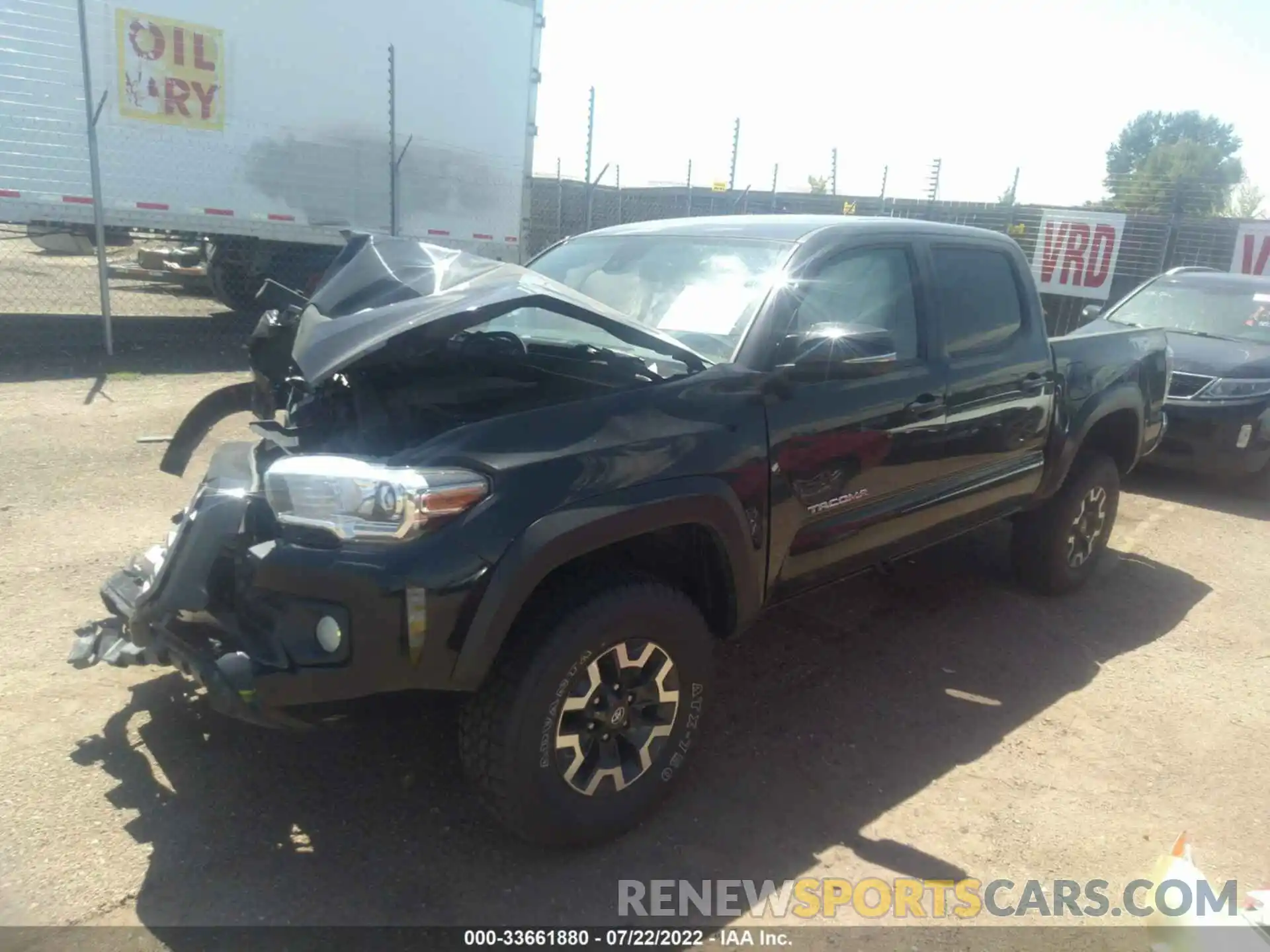 2 Photograph of a damaged car 5TFCZ5AN4MX268833 TOYOTA TACOMA 4WD 2021