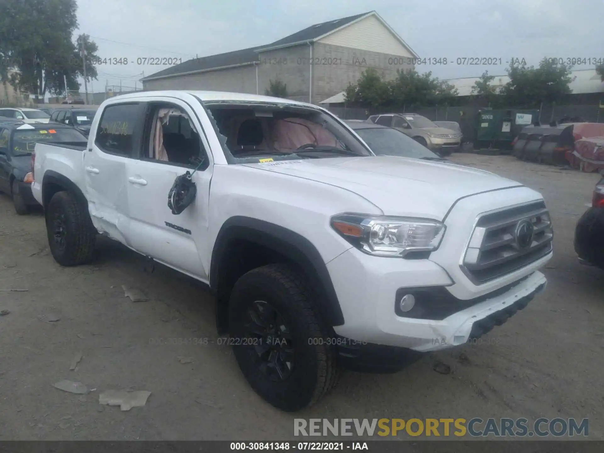 1 Photograph of a damaged car 5TFCZ5AN5MX263785 TOYOTA TACOMA 4WD 2021