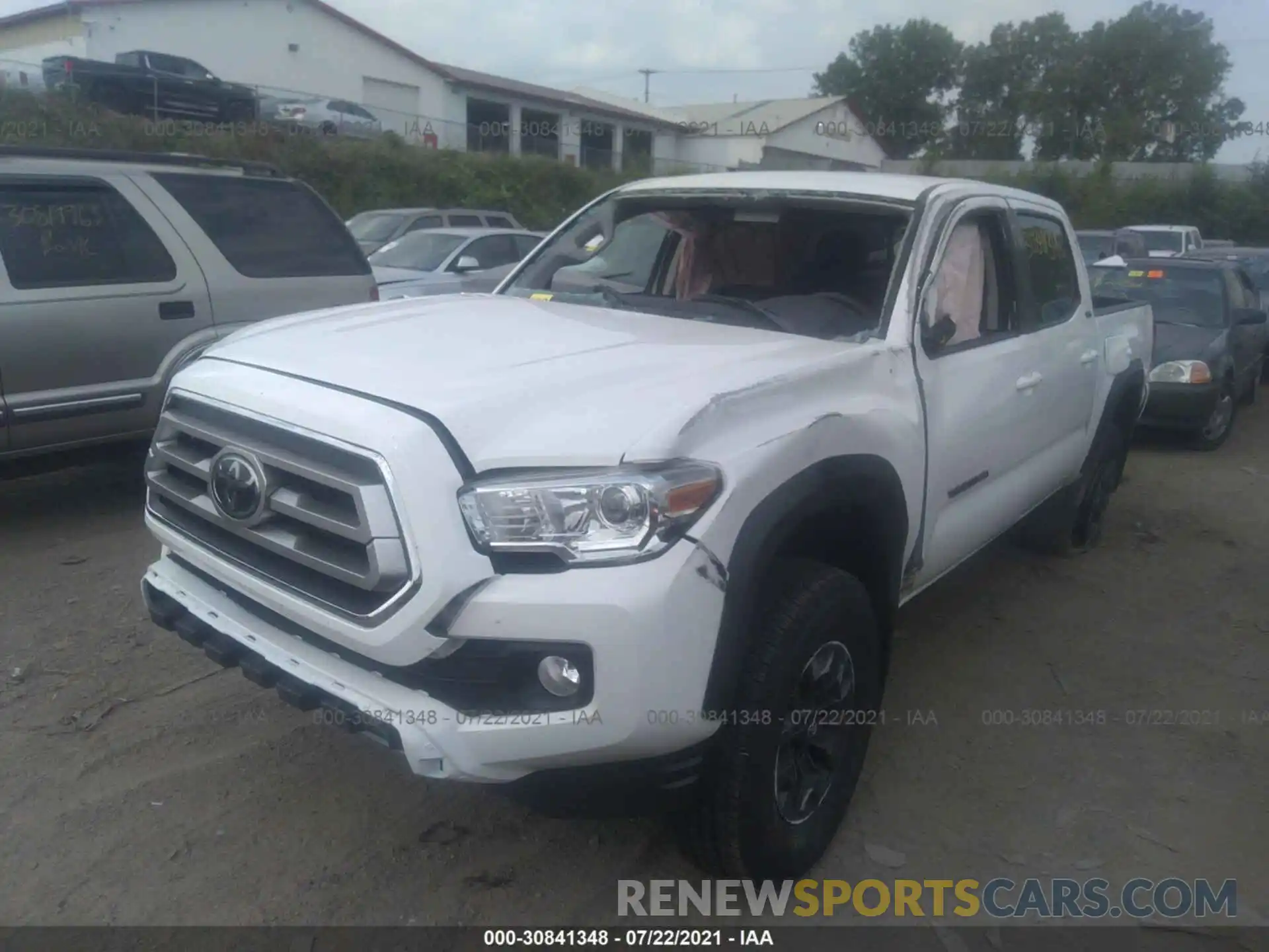 2 Photograph of a damaged car 5TFCZ5AN5MX263785 TOYOTA TACOMA 4WD 2021