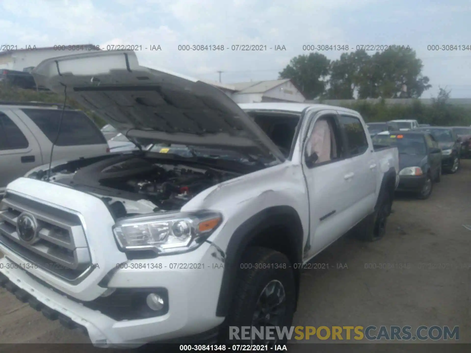 6 Photograph of a damaged car 5TFCZ5AN5MX263785 TOYOTA TACOMA 4WD 2021