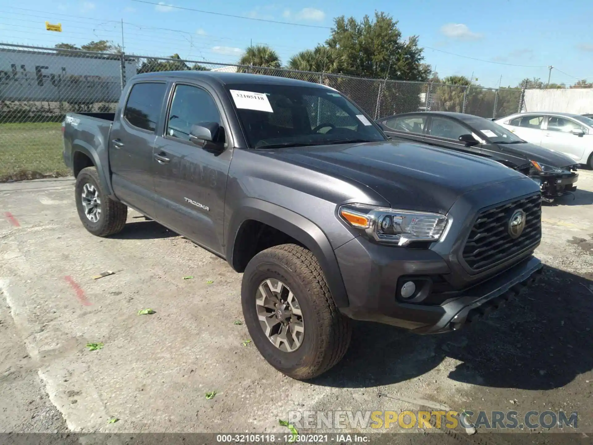 1 Photograph of a damaged car 5TFCZ5AN5MX263852 TOYOTA TACOMA 4WD 2021