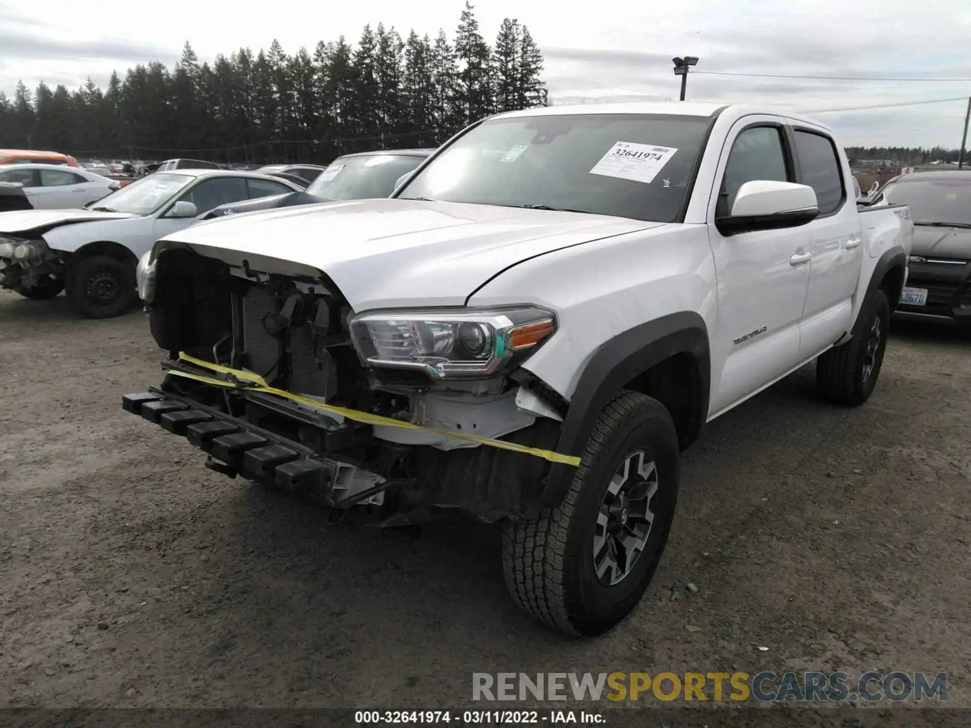 2 Photograph of a damaged car 5TFCZ5AN5MX265780 TOYOTA TACOMA 4WD 2021