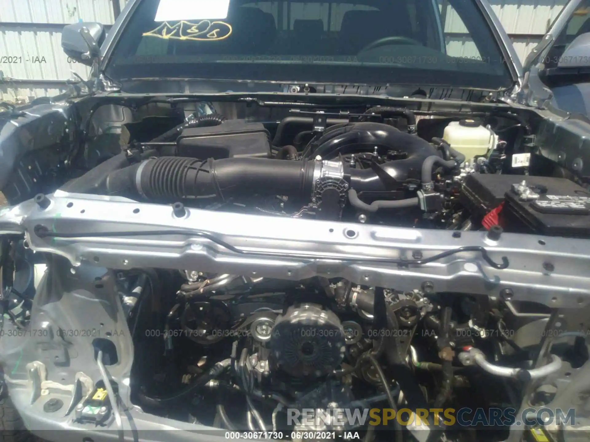 10 Photograph of a damaged car 5TFCZ5AN5MX266749 TOYOTA TACOMA 4WD 2021