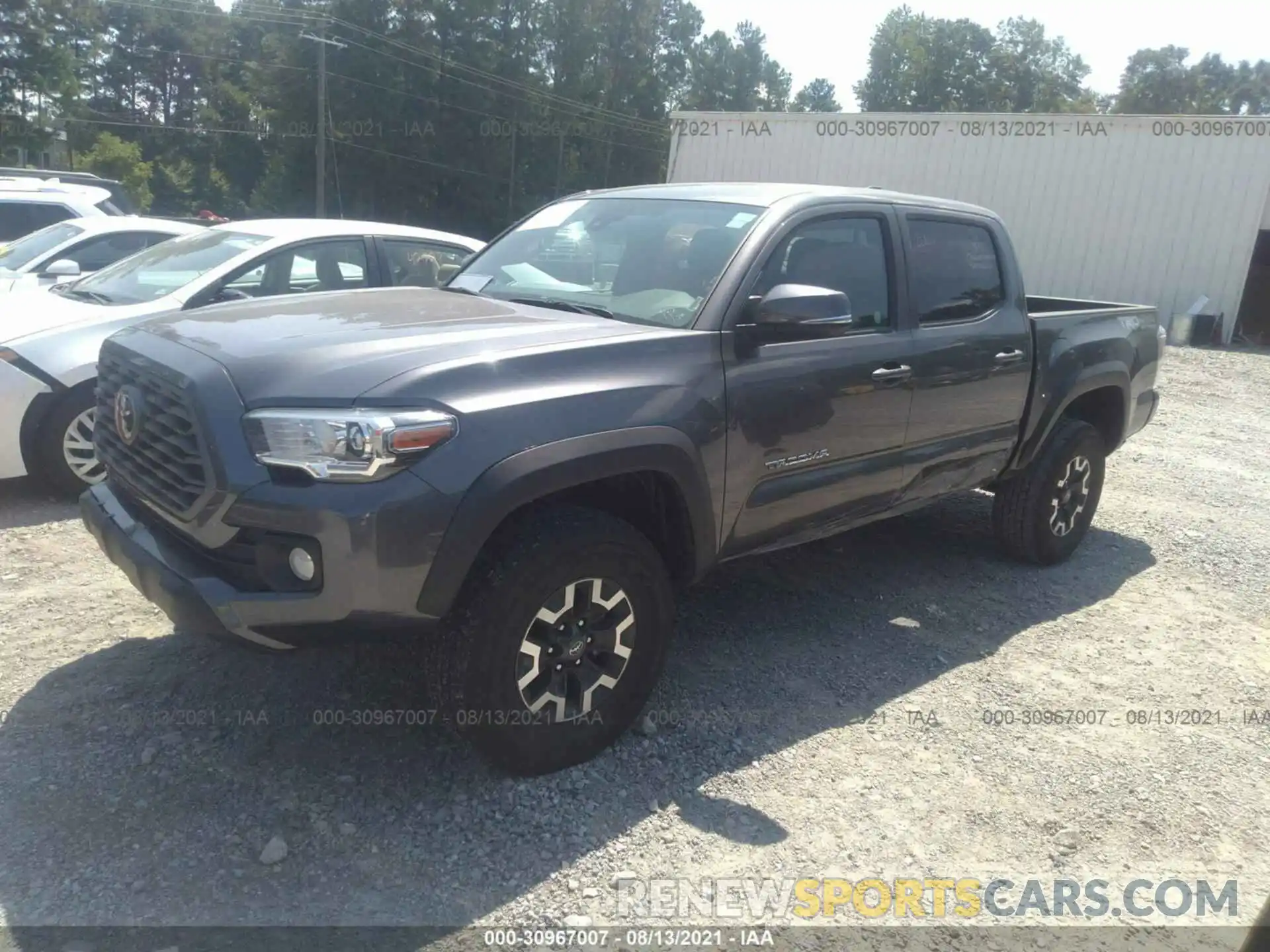 2 Photograph of a damaged car 5TFCZ5AN5MX268274 TOYOTA TACOMA 4WD 2021