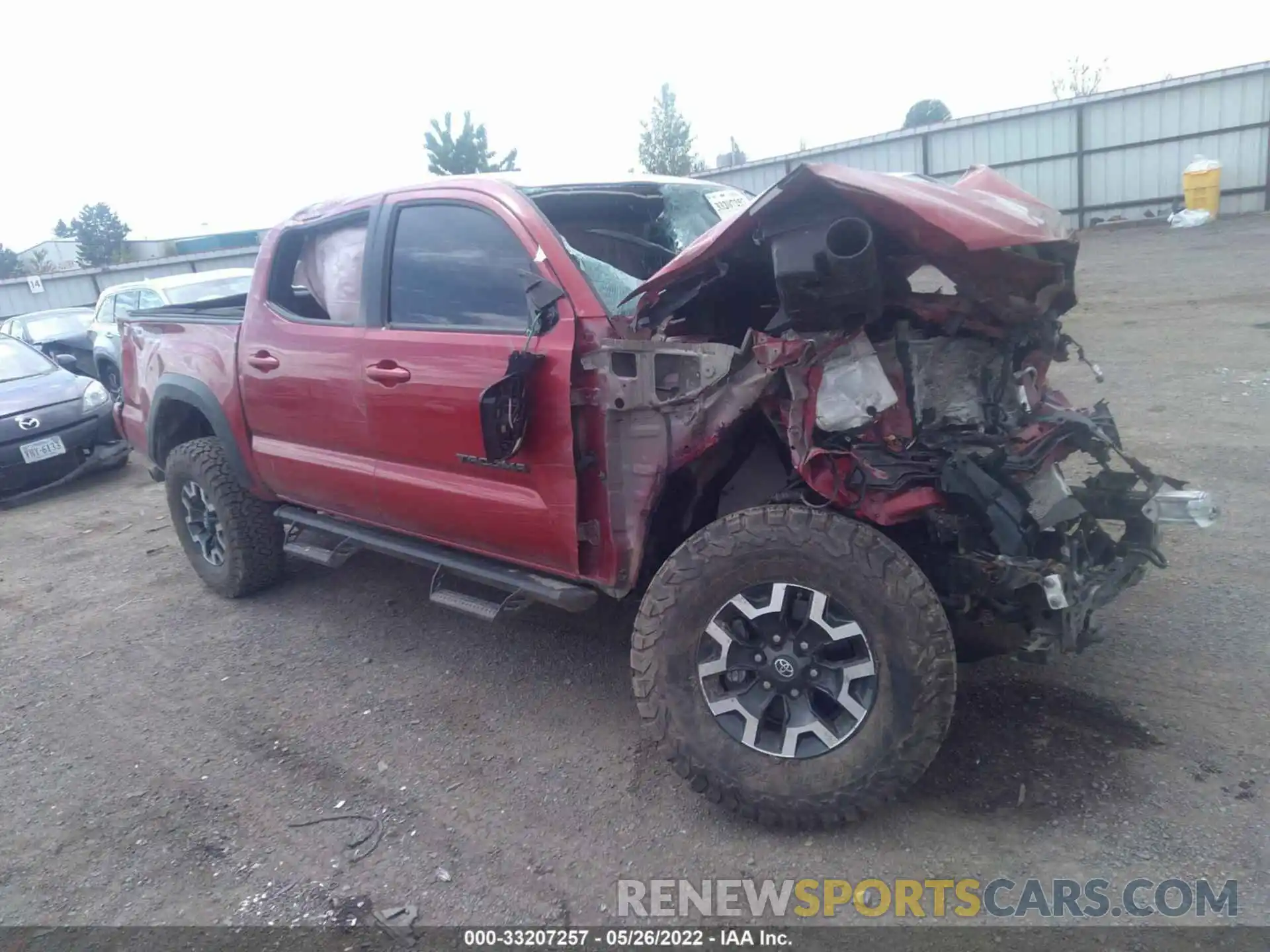 1 Photograph of a damaged car 5TFCZ5AN6MX244551 TOYOTA TACOMA 4WD 2021