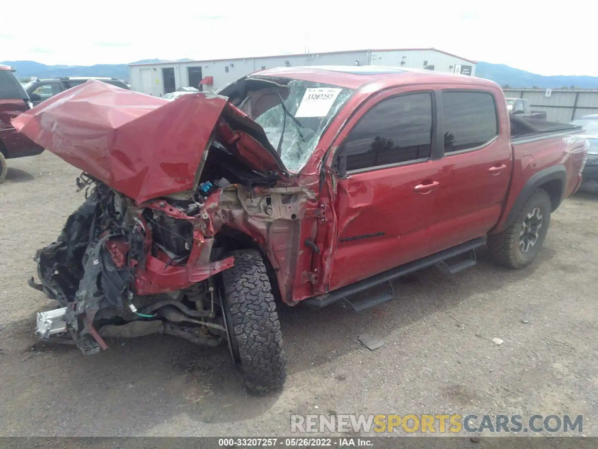 2 Photograph of a damaged car 5TFCZ5AN6MX244551 TOYOTA TACOMA 4WD 2021