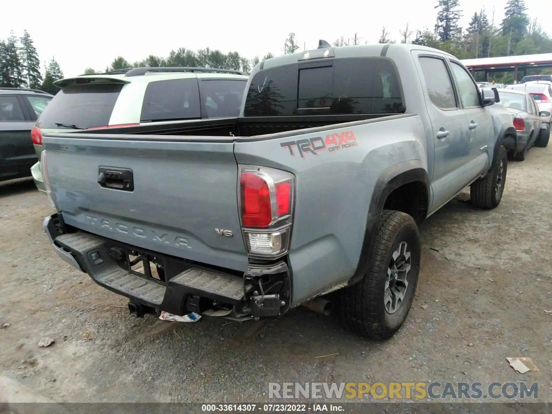 4 Фотография поврежденного автомобиля 5TFCZ5AN6MX248745 TOYOTA TACOMA 4WD 2021