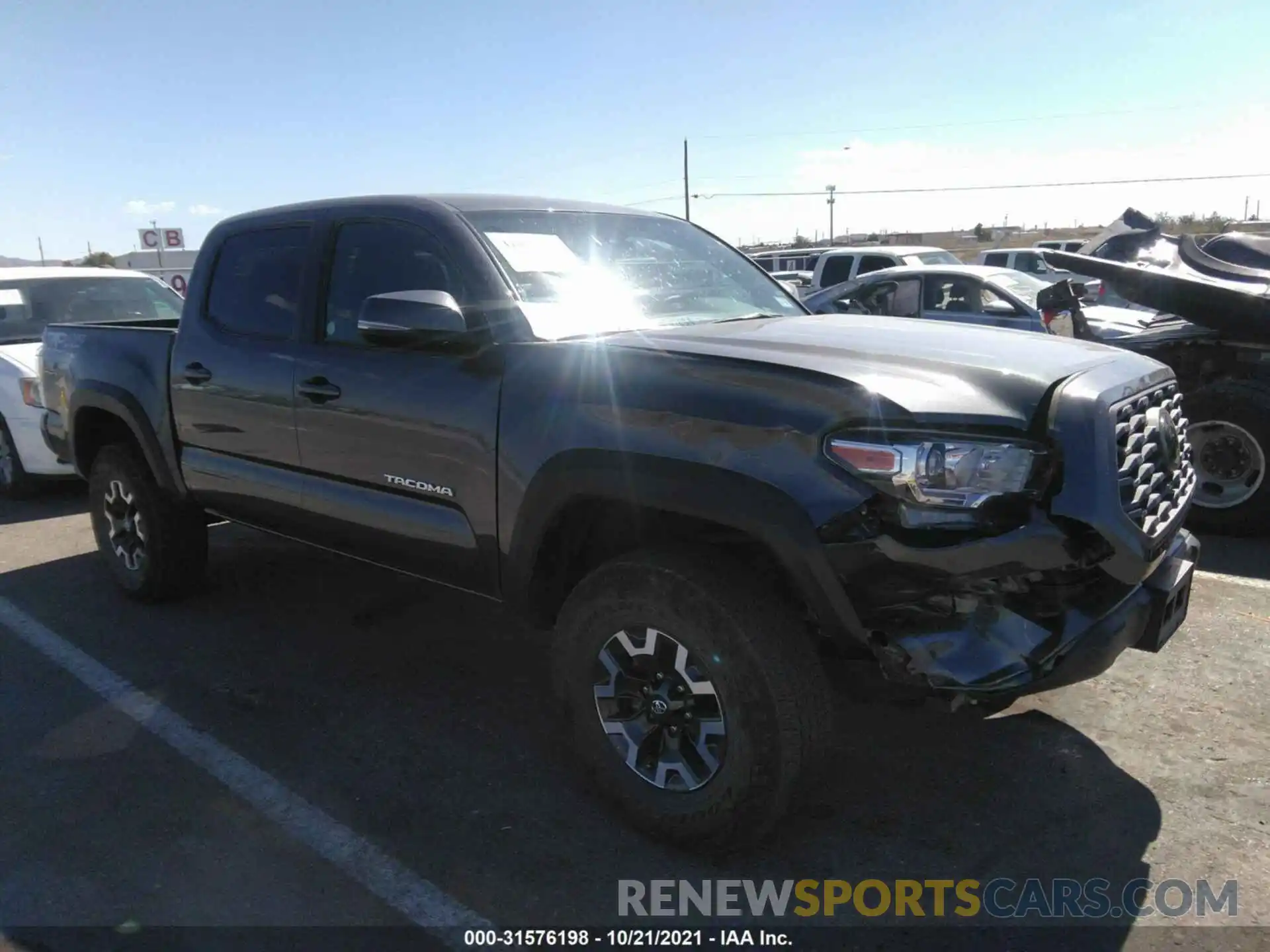 1 Photograph of a damaged car 5TFCZ5AN6MX259289 TOYOTA TACOMA 4WD 2021