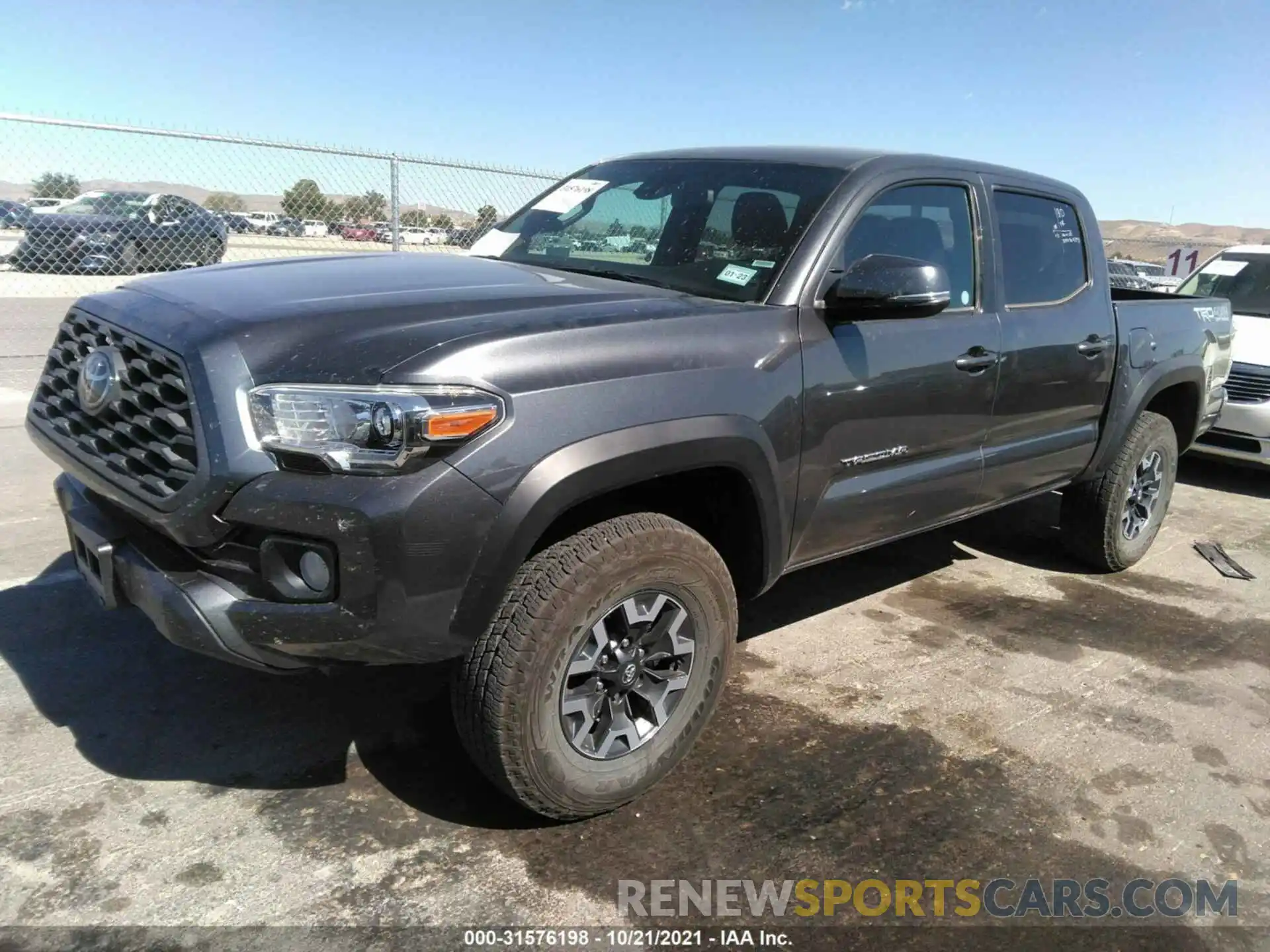 2 Photograph of a damaged car 5TFCZ5AN6MX259289 TOYOTA TACOMA 4WD 2021