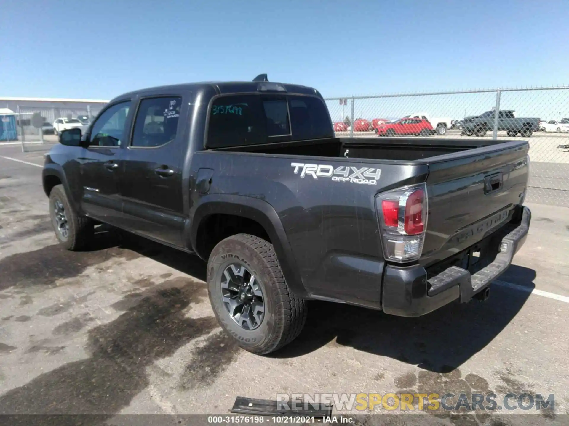 3 Photograph of a damaged car 5TFCZ5AN6MX259289 TOYOTA TACOMA 4WD 2021