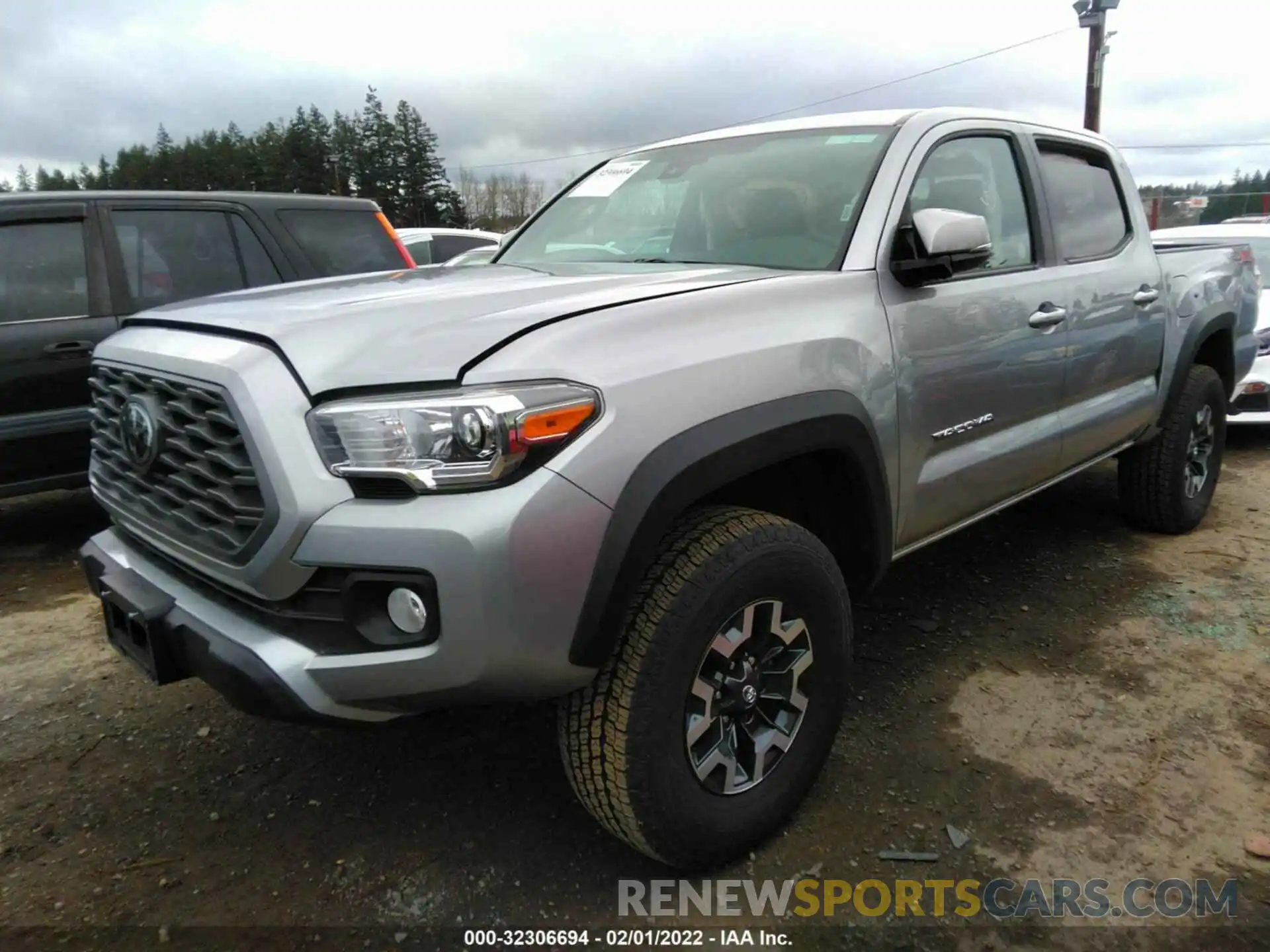 2 Photograph of a damaged car 5TFCZ5AN6MX268400 TOYOTA TACOMA 4WD 2021