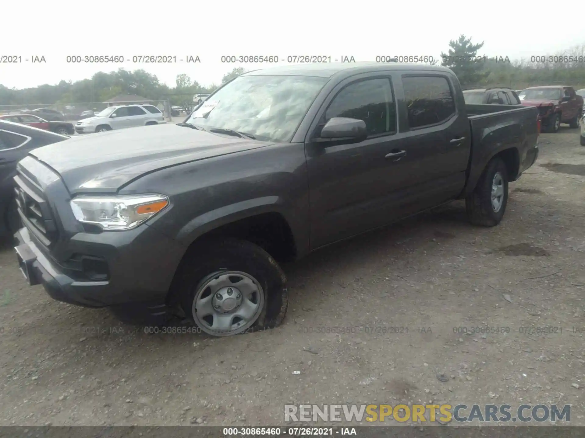 2 Photograph of a damaged car 5TFCZ5AN6MX277310 TOYOTA TACOMA 4WD 2021