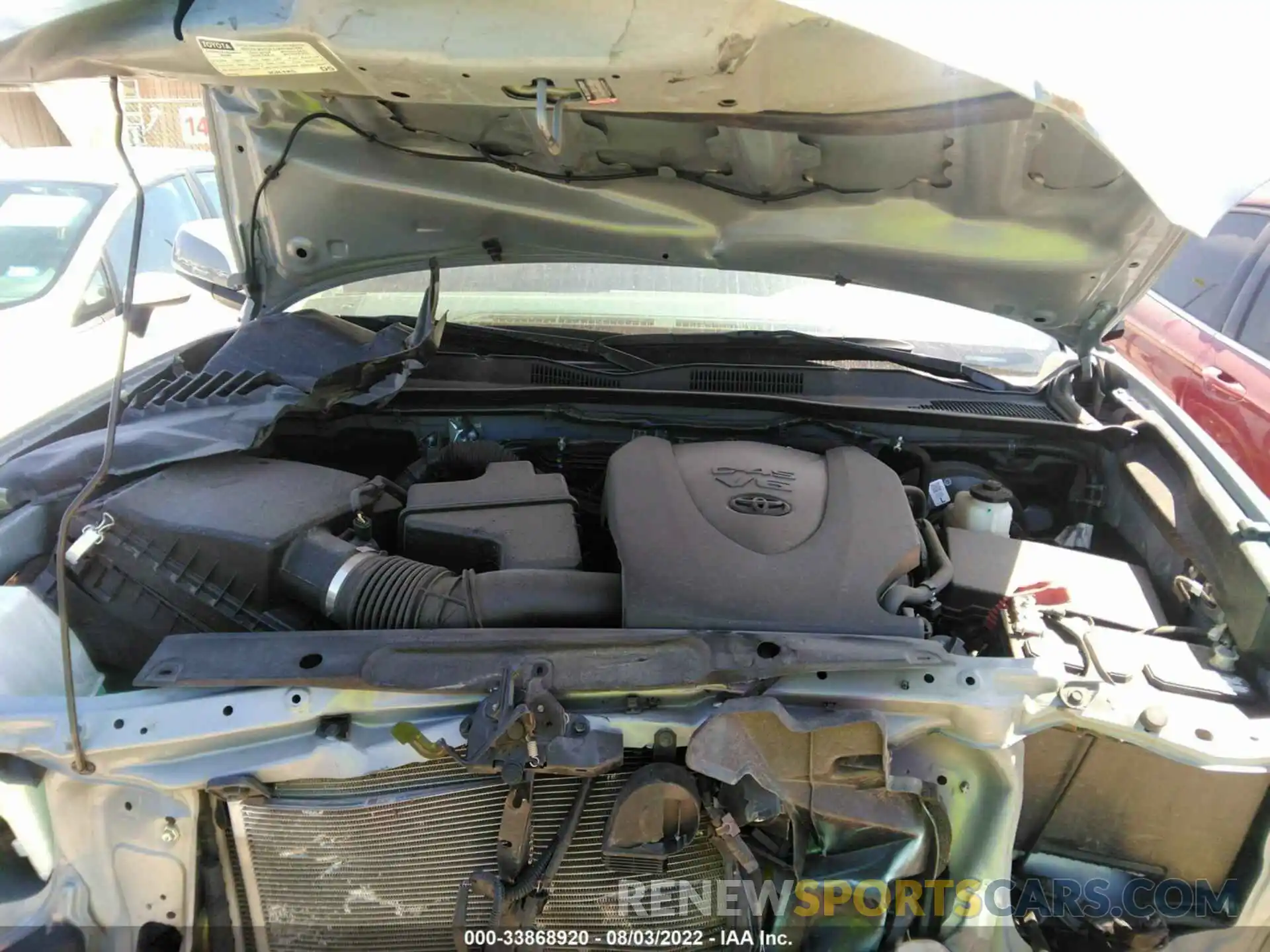 10 Photograph of a damaged car 5TFCZ5AN6MX279977 TOYOTA TACOMA 4WD 2021