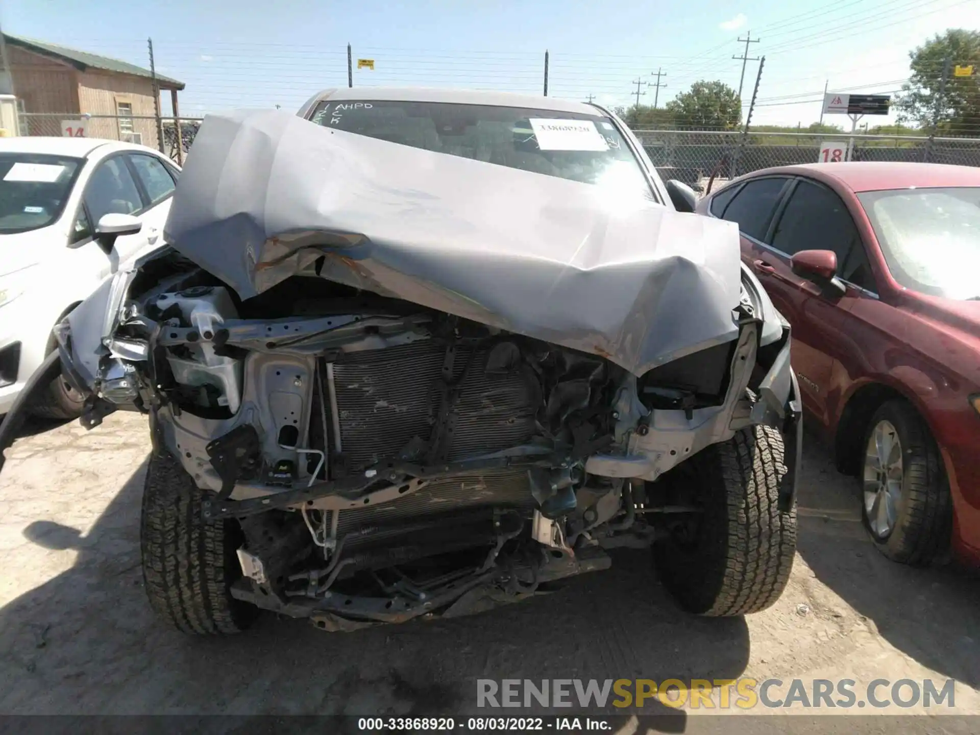 9 Photograph of a damaged car 5TFCZ5AN6MX279977 TOYOTA TACOMA 4WD 2021