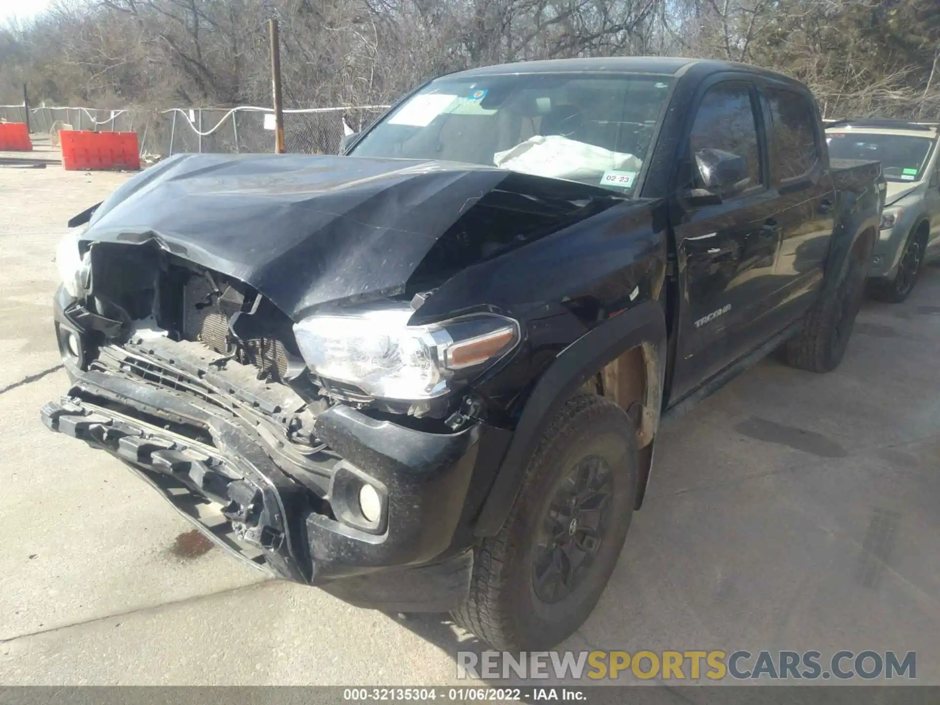 2 Photograph of a damaged car 5TFCZ5AN7MX256837 TOYOTA TACOMA 4WD 2021