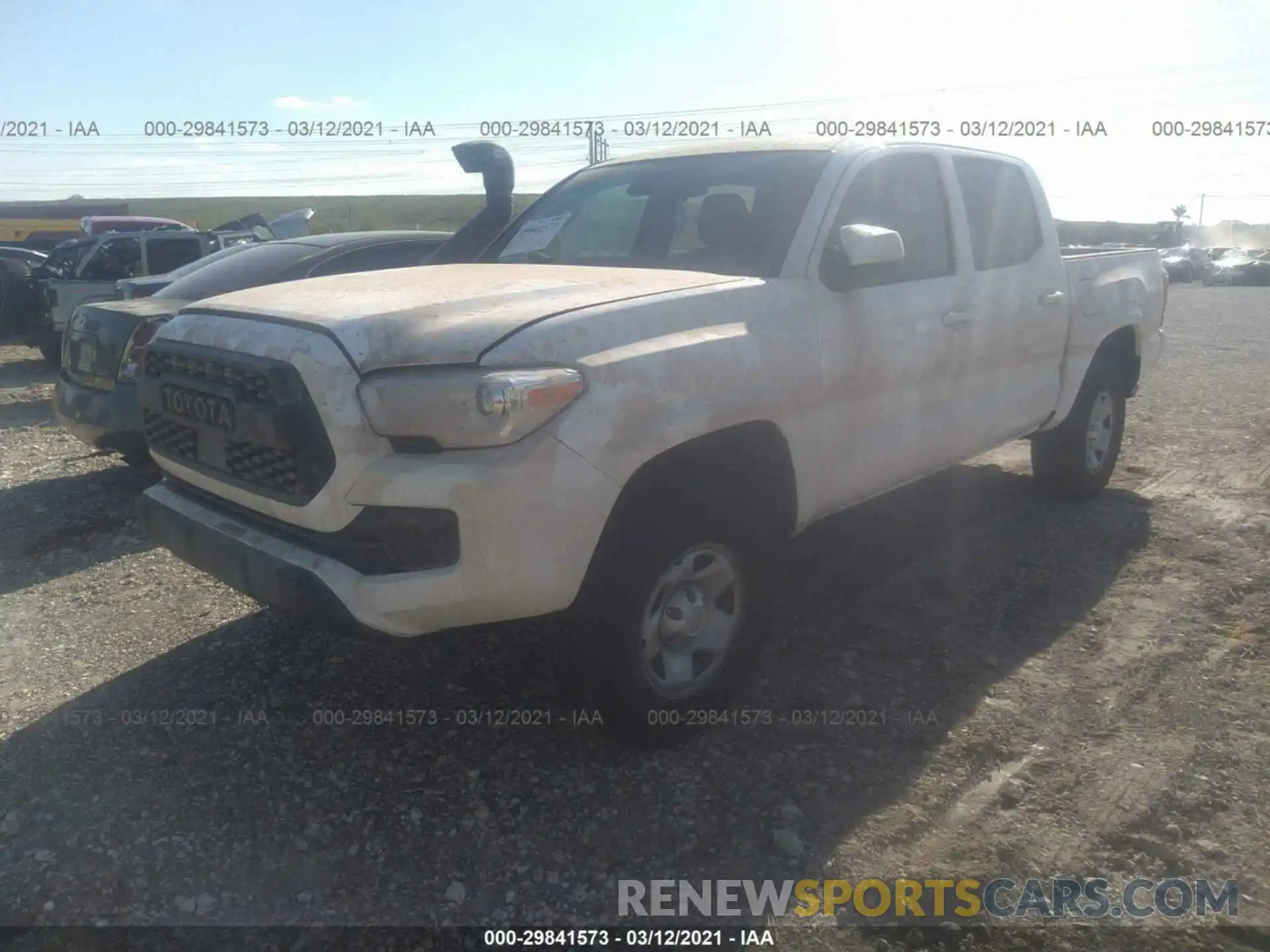 2 Photograph of a damaged car 5TFCZ5AN7MX258460 TOYOTA TACOMA 4WD 2021