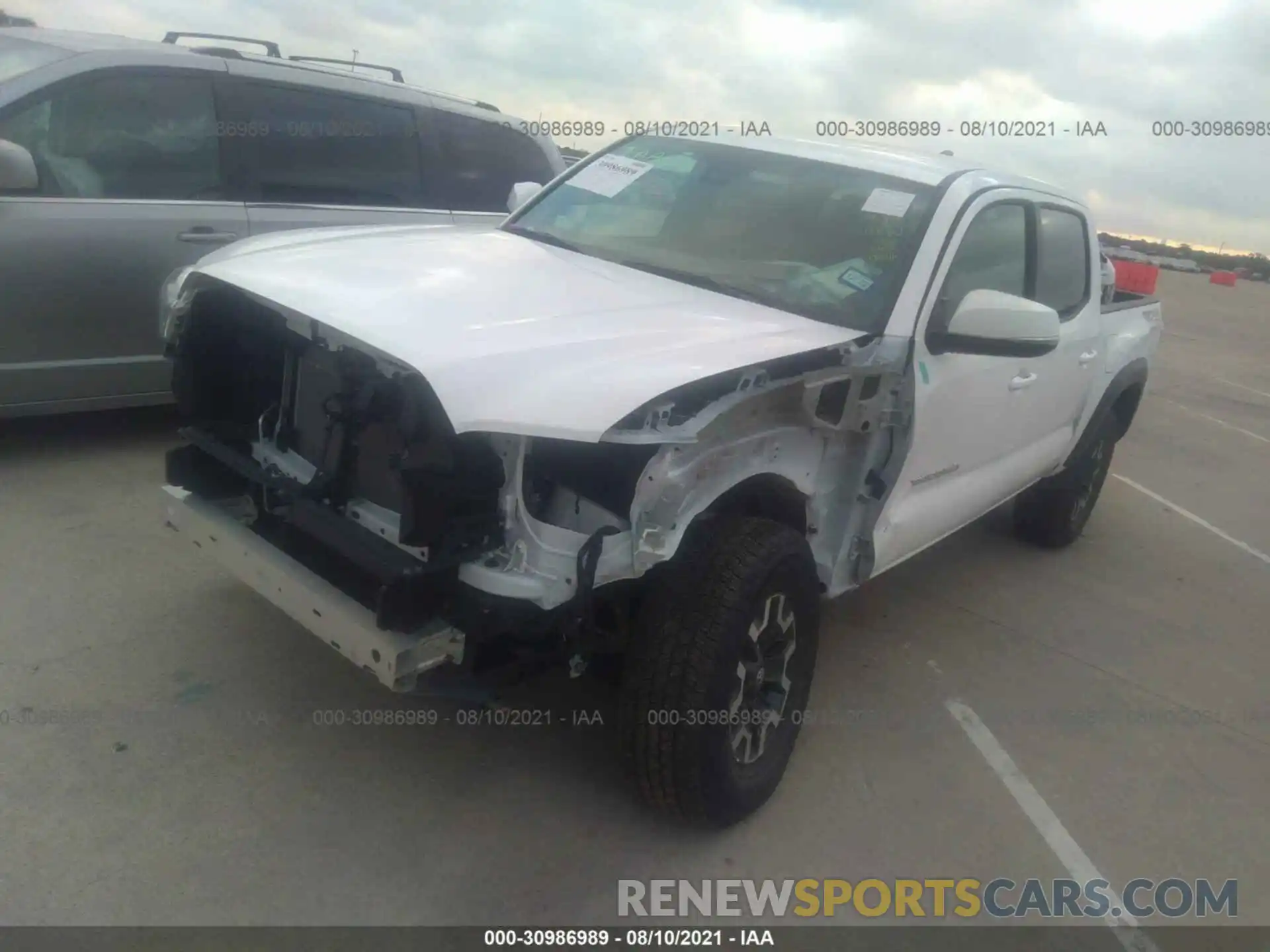 2 Photograph of a damaged car 5TFCZ5AN7MX258782 TOYOTA TACOMA 4WD 2021