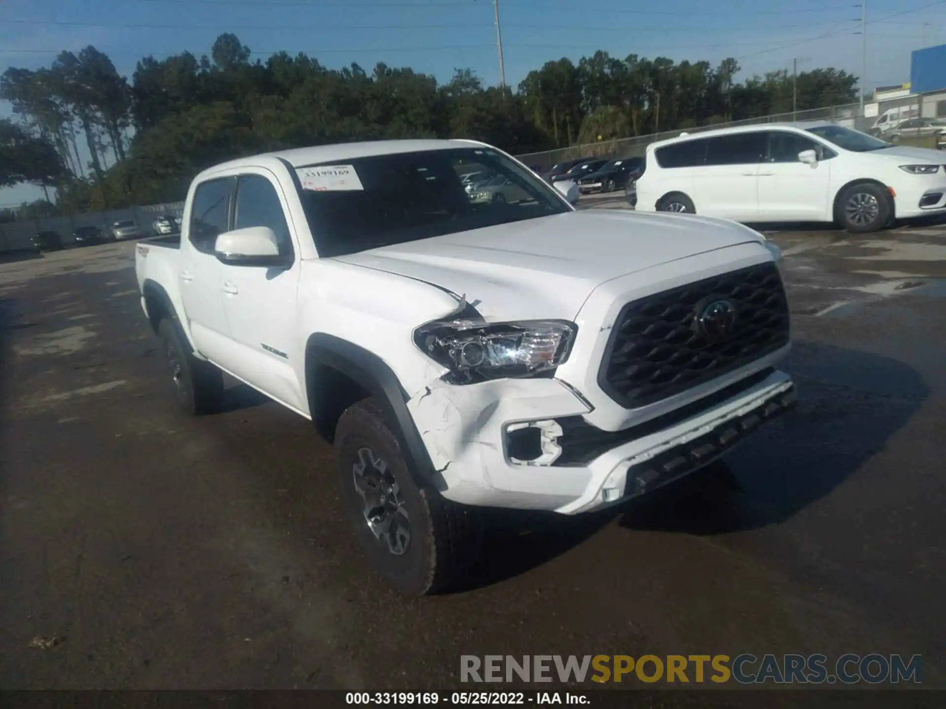 1 Photograph of a damaged car 5TFCZ5AN7MX265022 TOYOTA TACOMA 4WD 2021